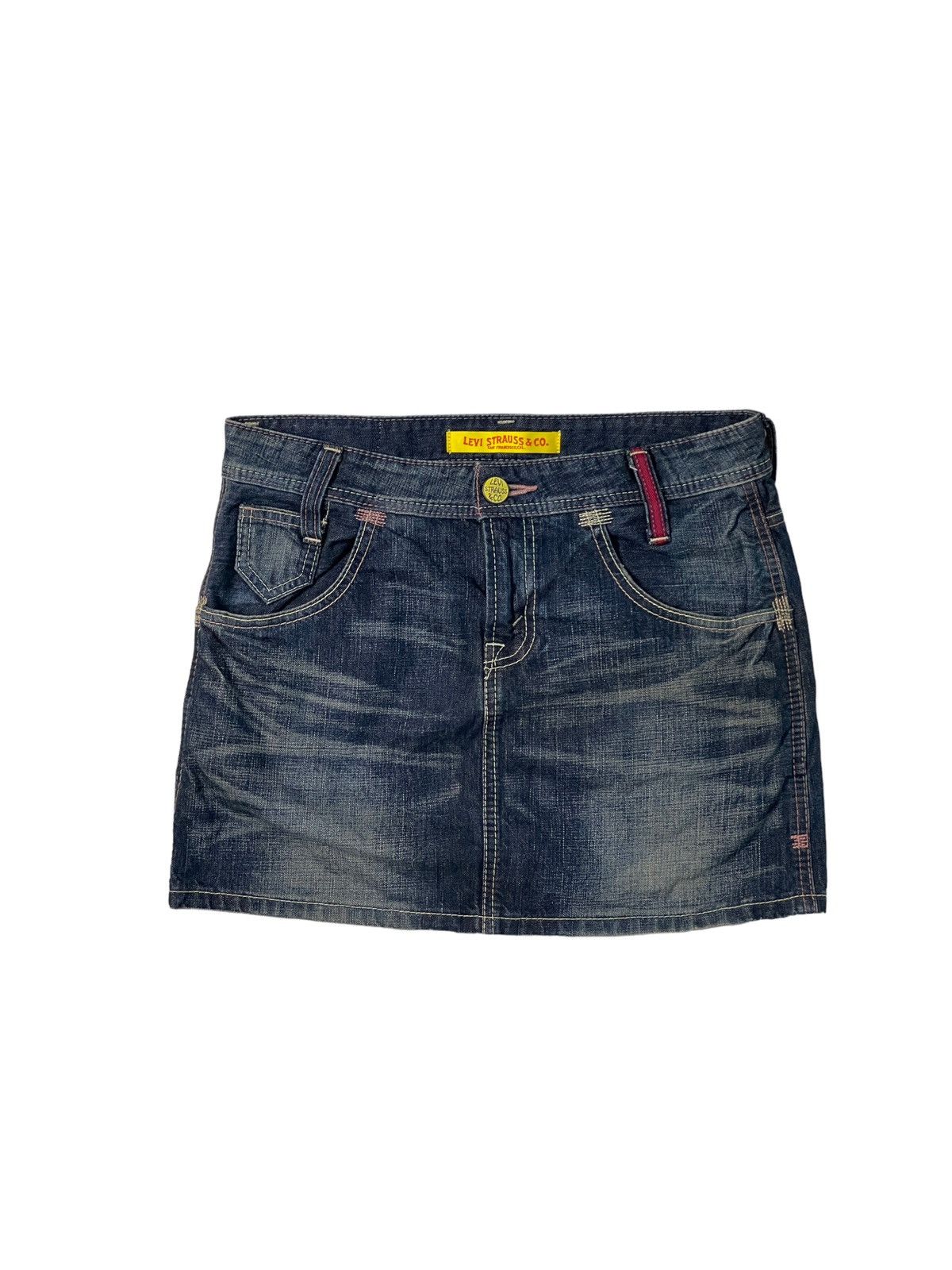 Levi's Vintage Levi's San Francisco Ggg Mini Skirt Size 30" / US 8 / IT 44 - 1 Thumbnail