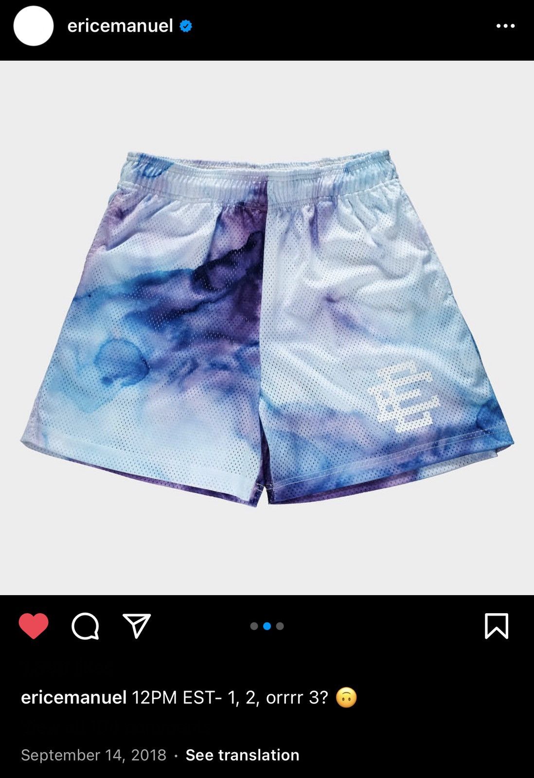 Eric Emanuel RARE 2018 Eric Emanuel Tie Dye Shorts Medium Size US 32 / EU 48 - 20 Thumbnail
