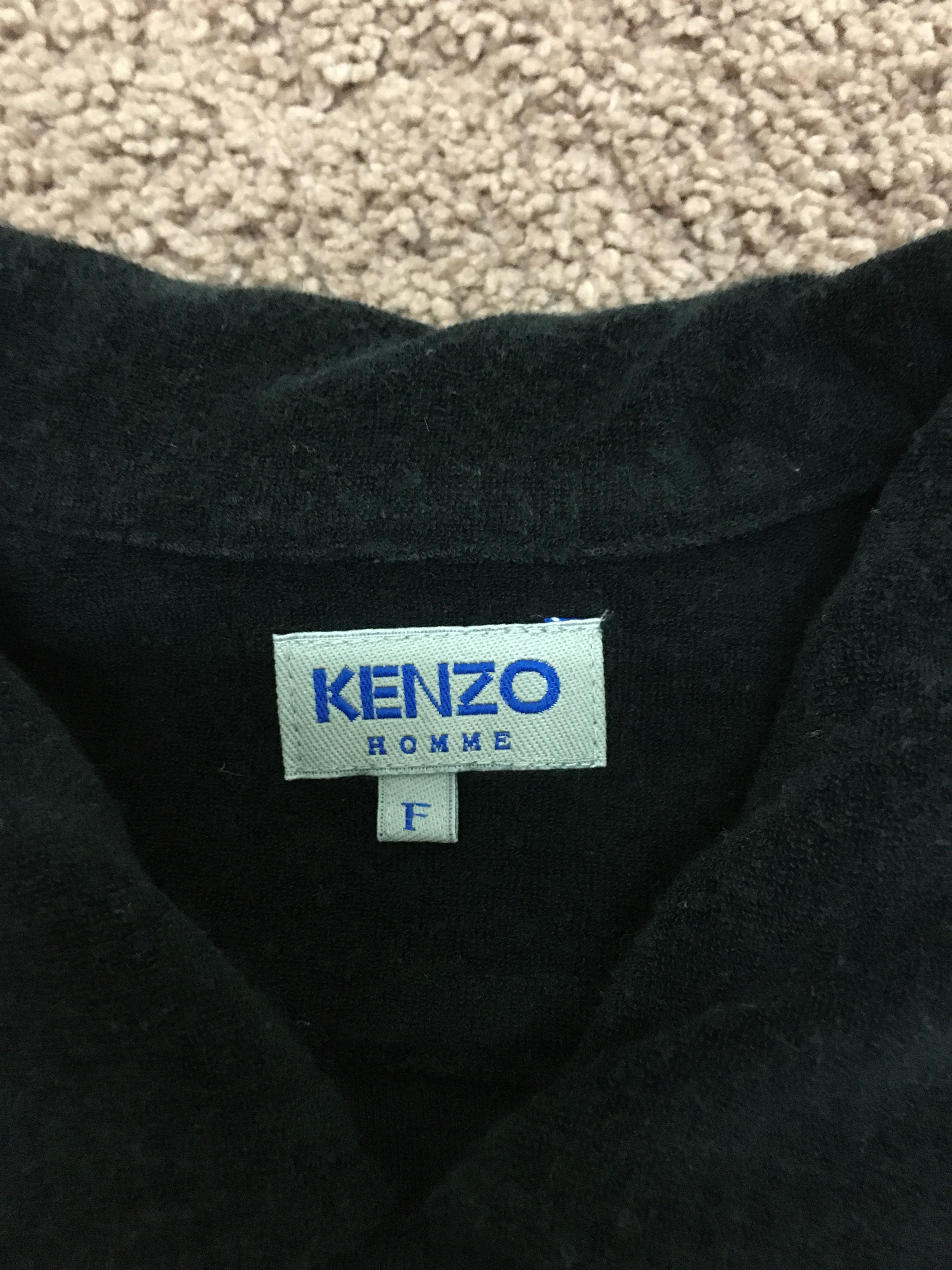 Kenzo vintage kenzo fleece shirt black pocket Size US M / EU 48-50 / 2 - 2 Thumbnail