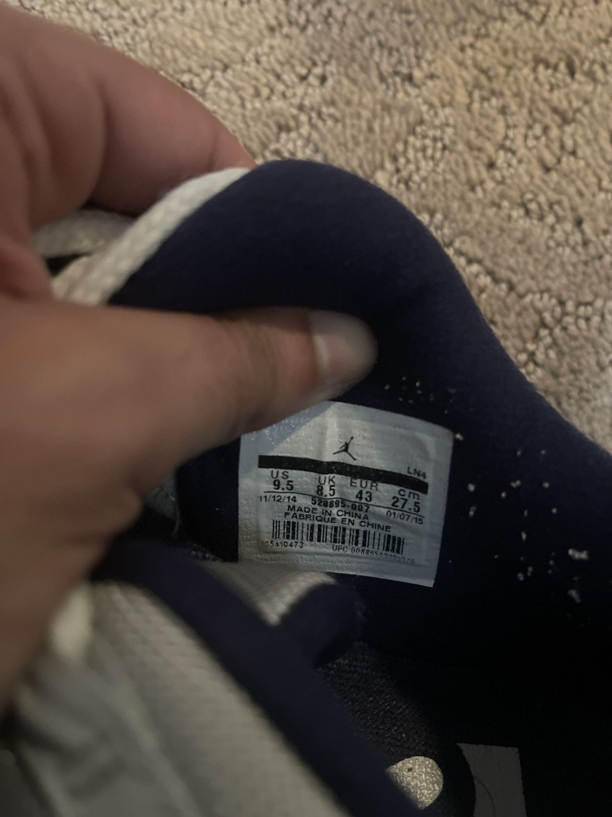 Jordan Brand Jordan 11 Retro Low Georgetown size 9.5 Size US 9.5 / EU 42-43 - 6 Thumbnail