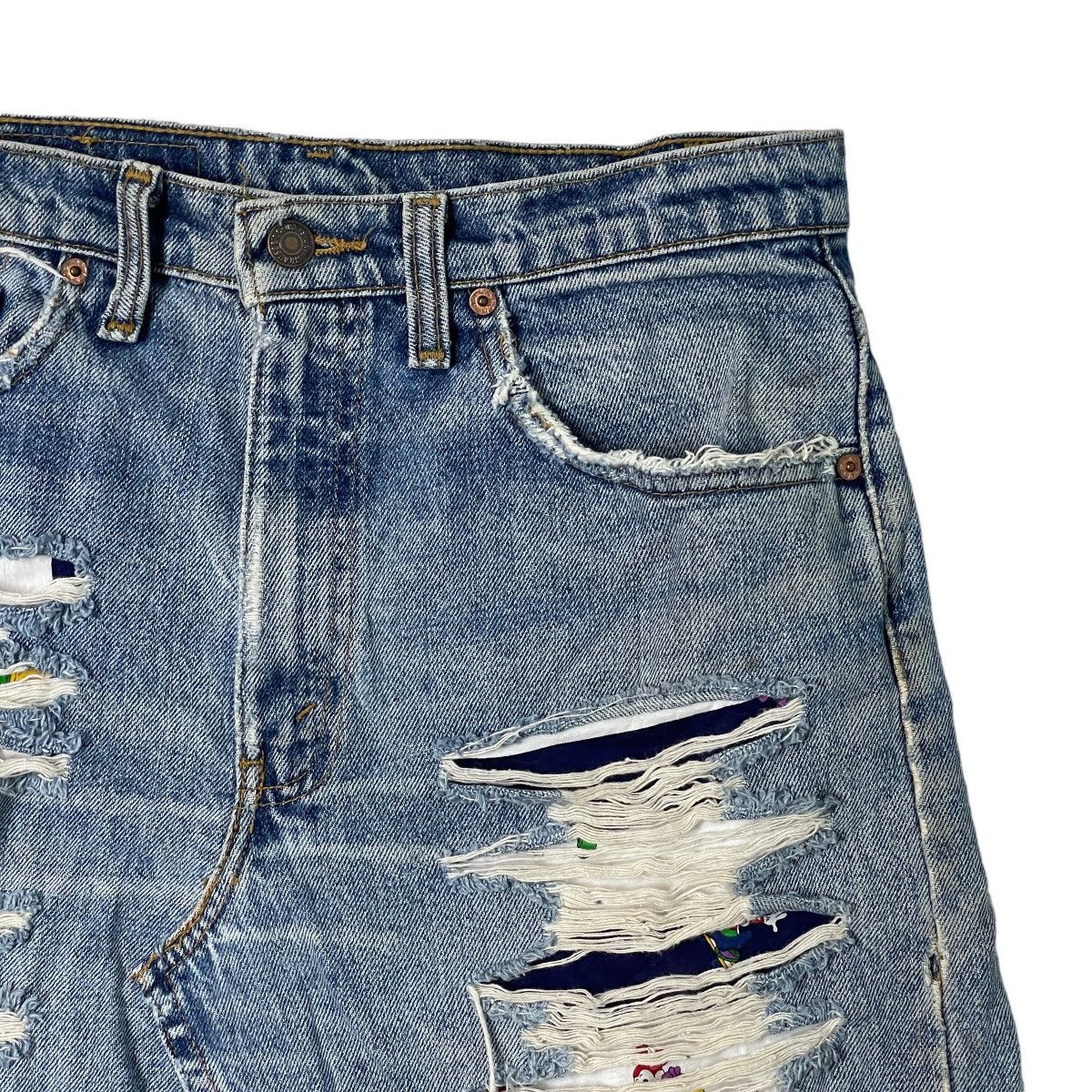 Levi's Vintage Levi's 550 Bondage Canada Mini Skirt Size 32" / US 10 / IT 46 - 3 Thumbnail
