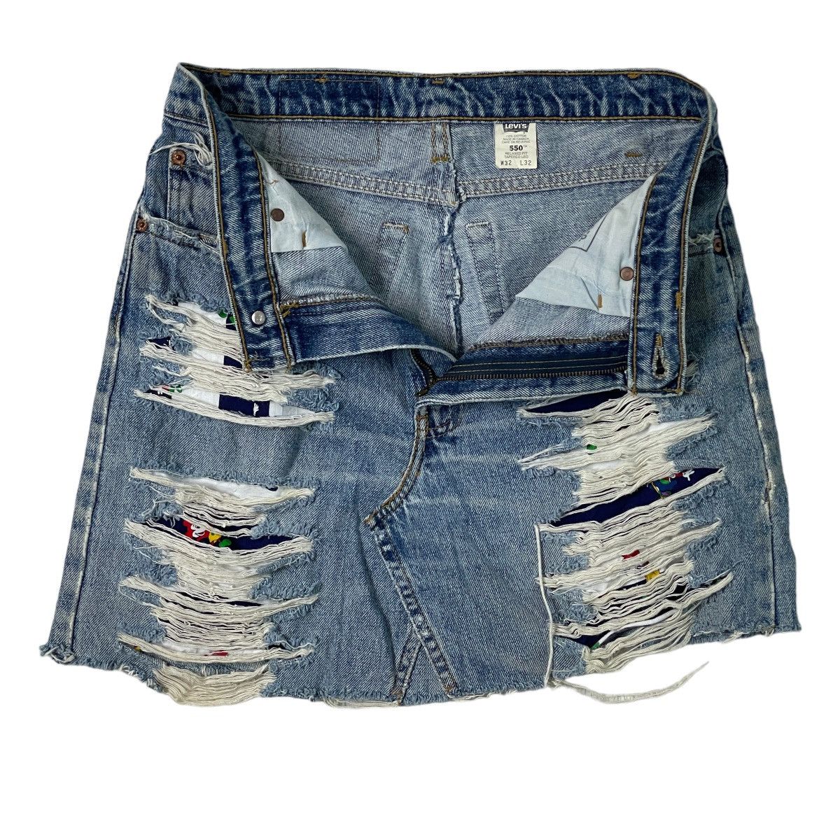 Levi's Vintage Levi's 550 Bondage Canada Mini Skirt Size 32" / US 10 / IT 46 - 9 Thumbnail