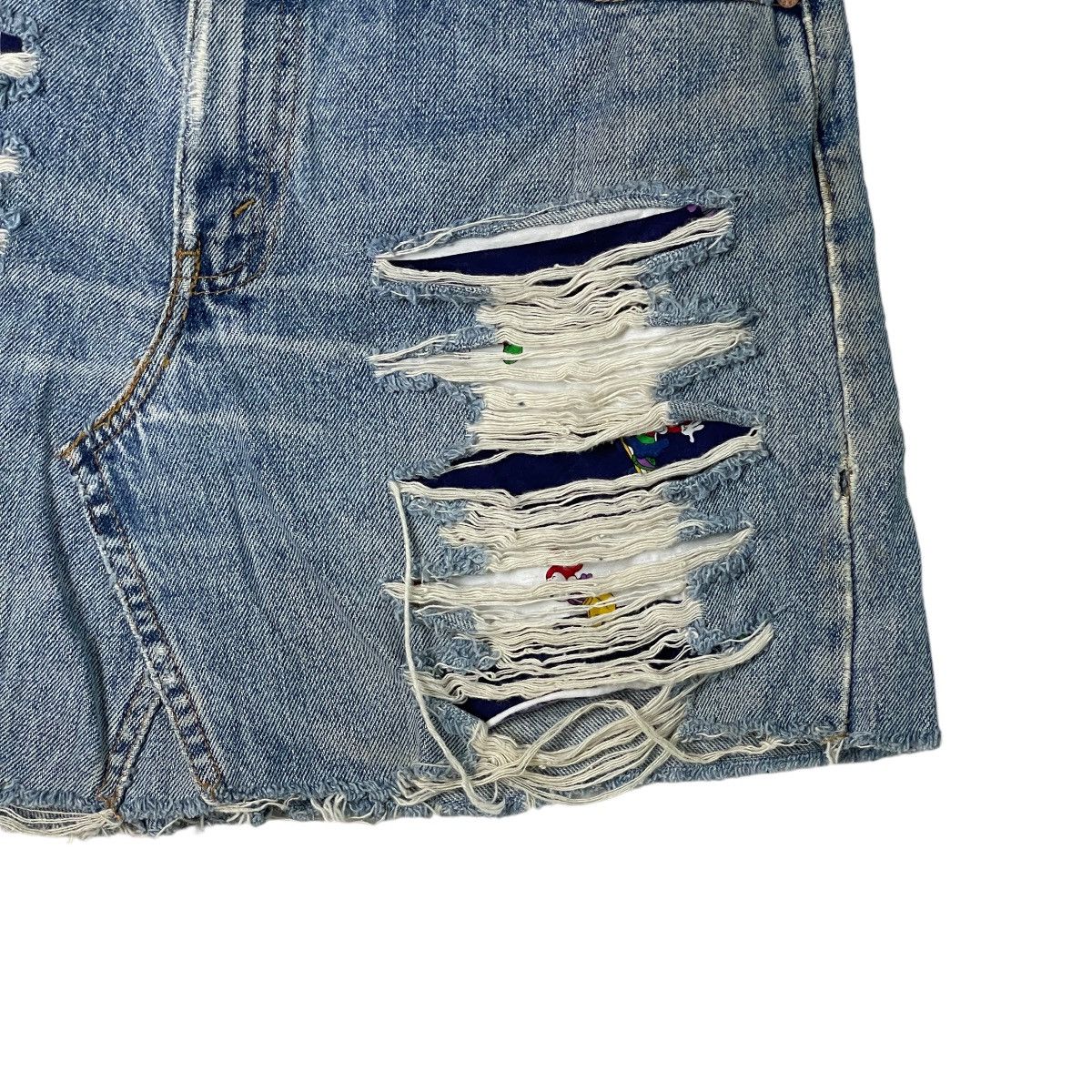 Levi's Vintage Levi's 550 Bondage Canada Mini Skirt Size 32" / US 10 / IT 46 - 4 Thumbnail
