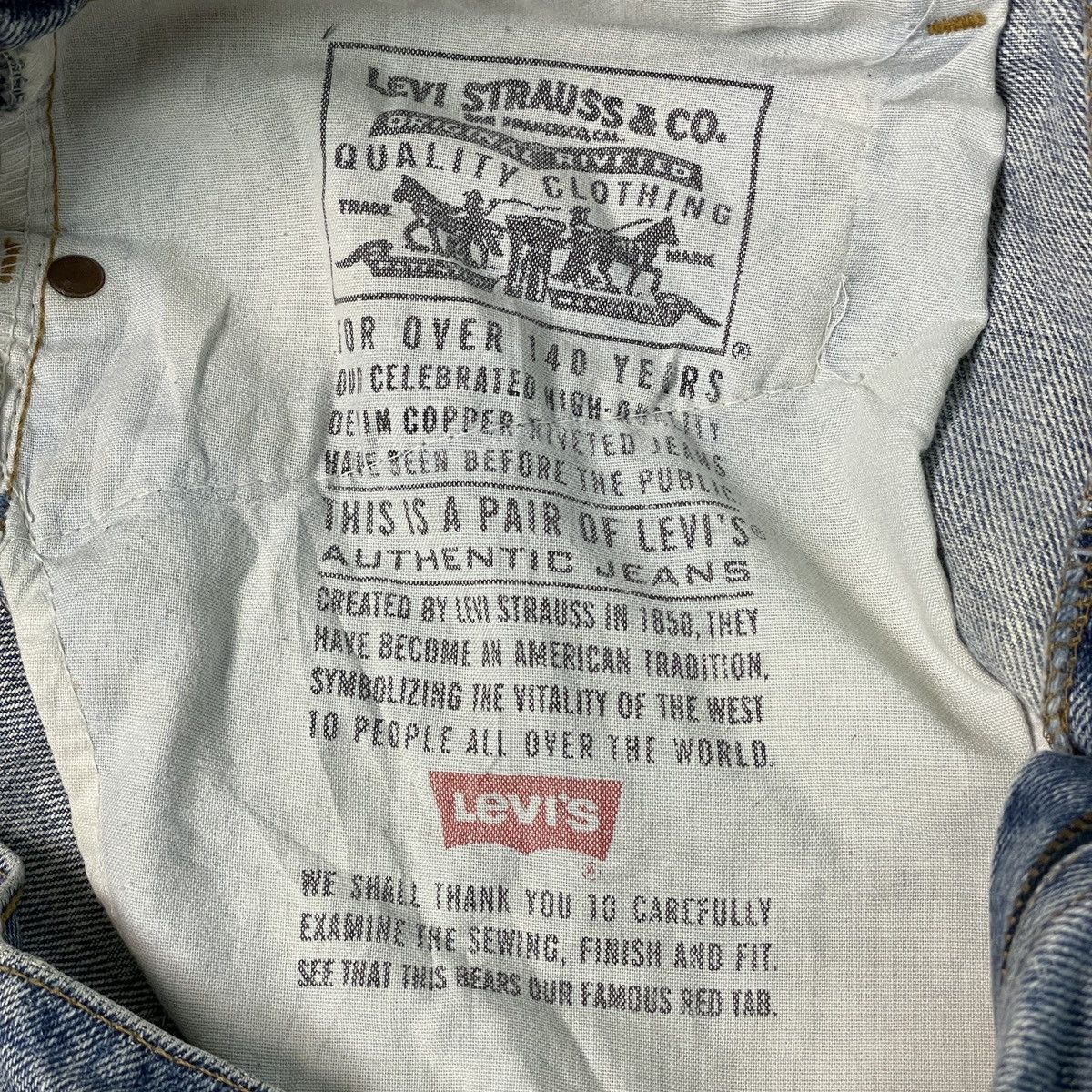 Levi's Vintage Levi's 550 Bondage Canada Mini Skirt Size 32" / US 10 / IT 46 - 15 Thumbnail