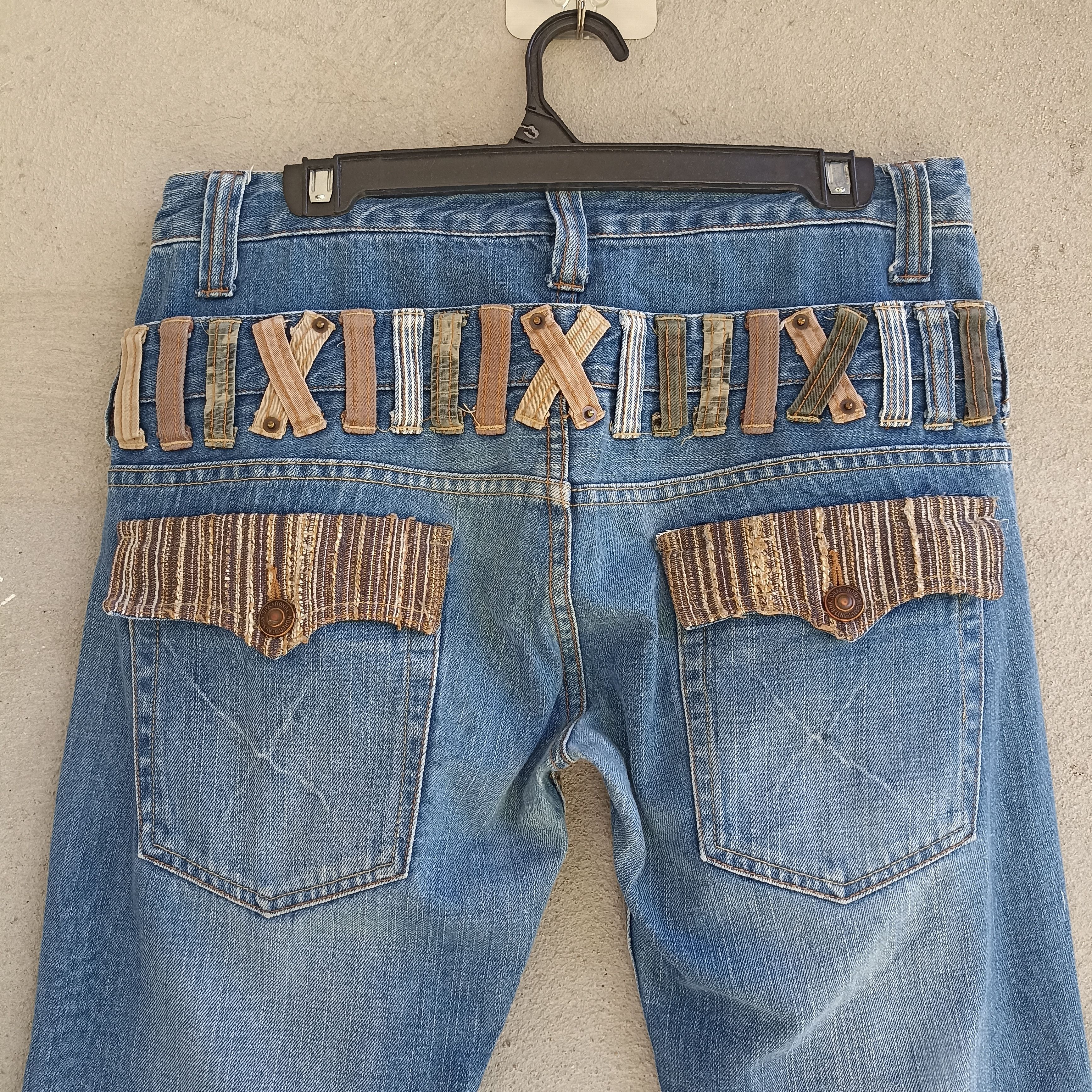 Japanese Brand Dominate Handcrafted Doublewaist Blue Jeans Size US 33 - 9 Thumbnail