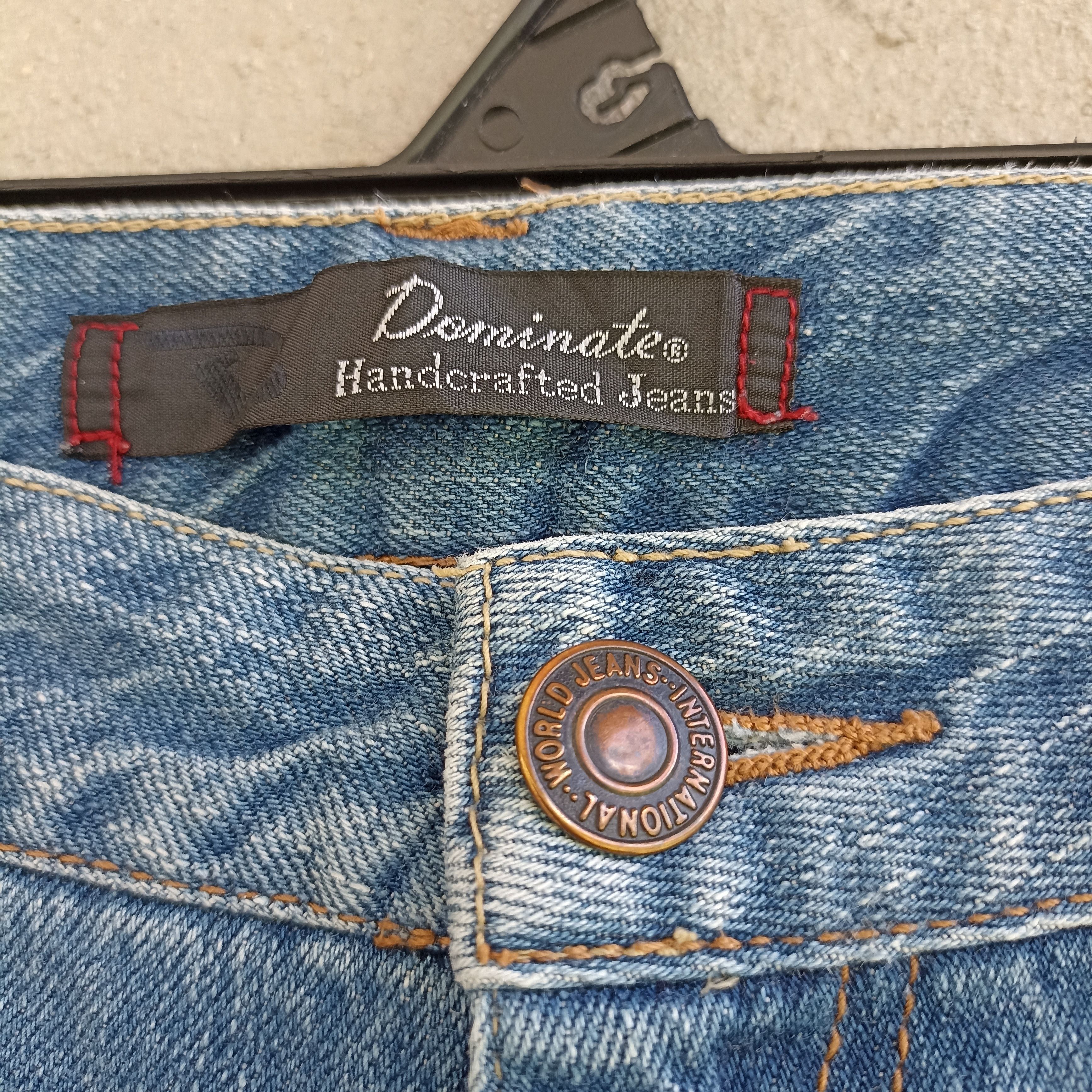 Japanese Brand Dominate Handcrafted Doublewaist Blue Jeans Size US 33 - 8 Thumbnail