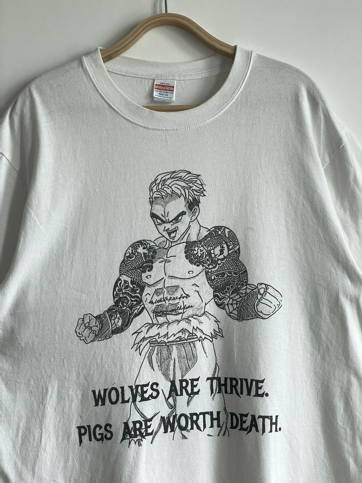 Japanese Brand × Vintage VINTAGE Y2K YAKUZA ANIME SHIRT Size US XL / EU 56 / 4 - 2 Thumbnail