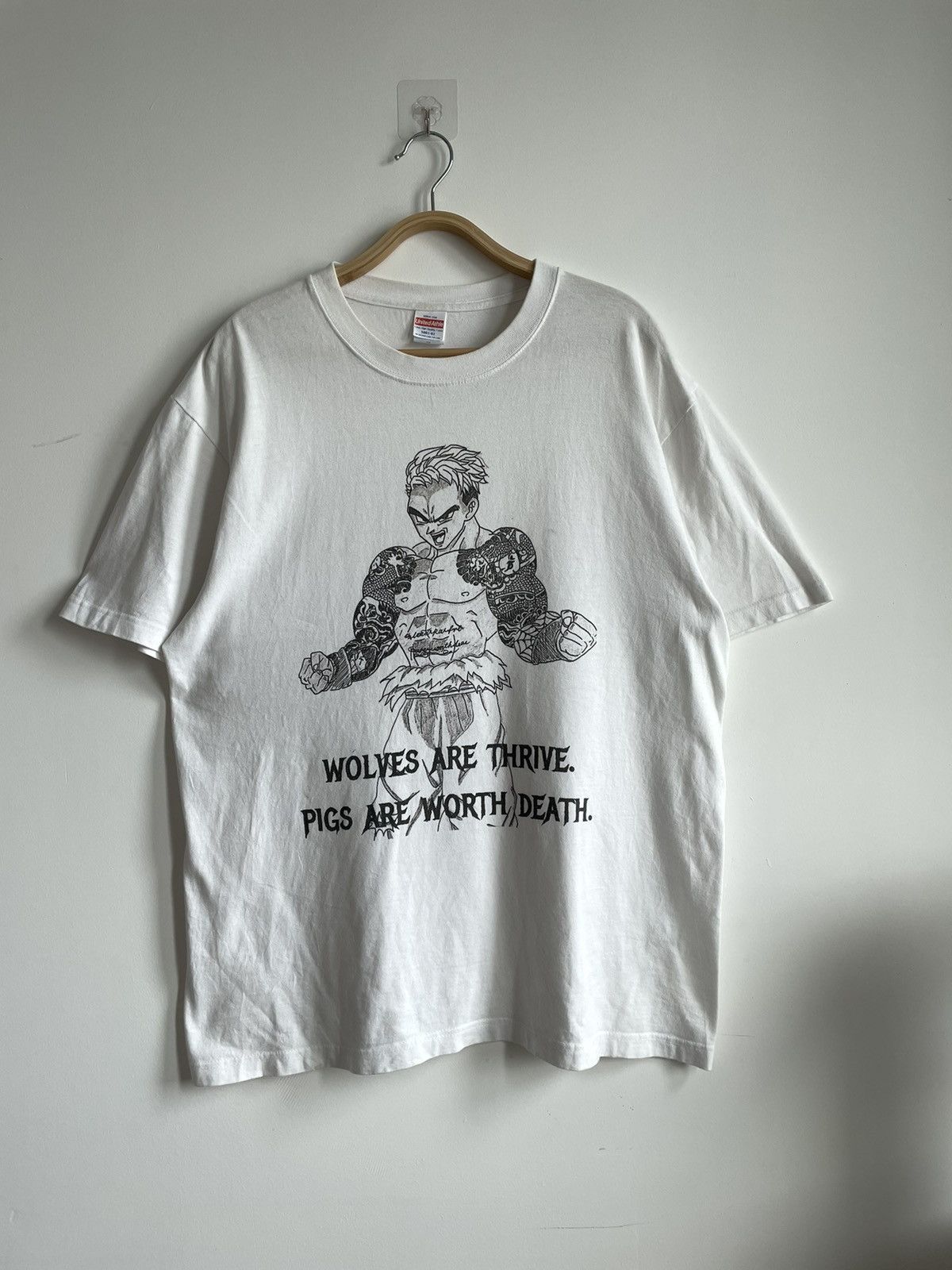 Japanese Brand × Vintage VINTAGE Y2K YAKUZA ANIME SHIRT Size US XL / EU 56 / 4 - 1 Thumbnail