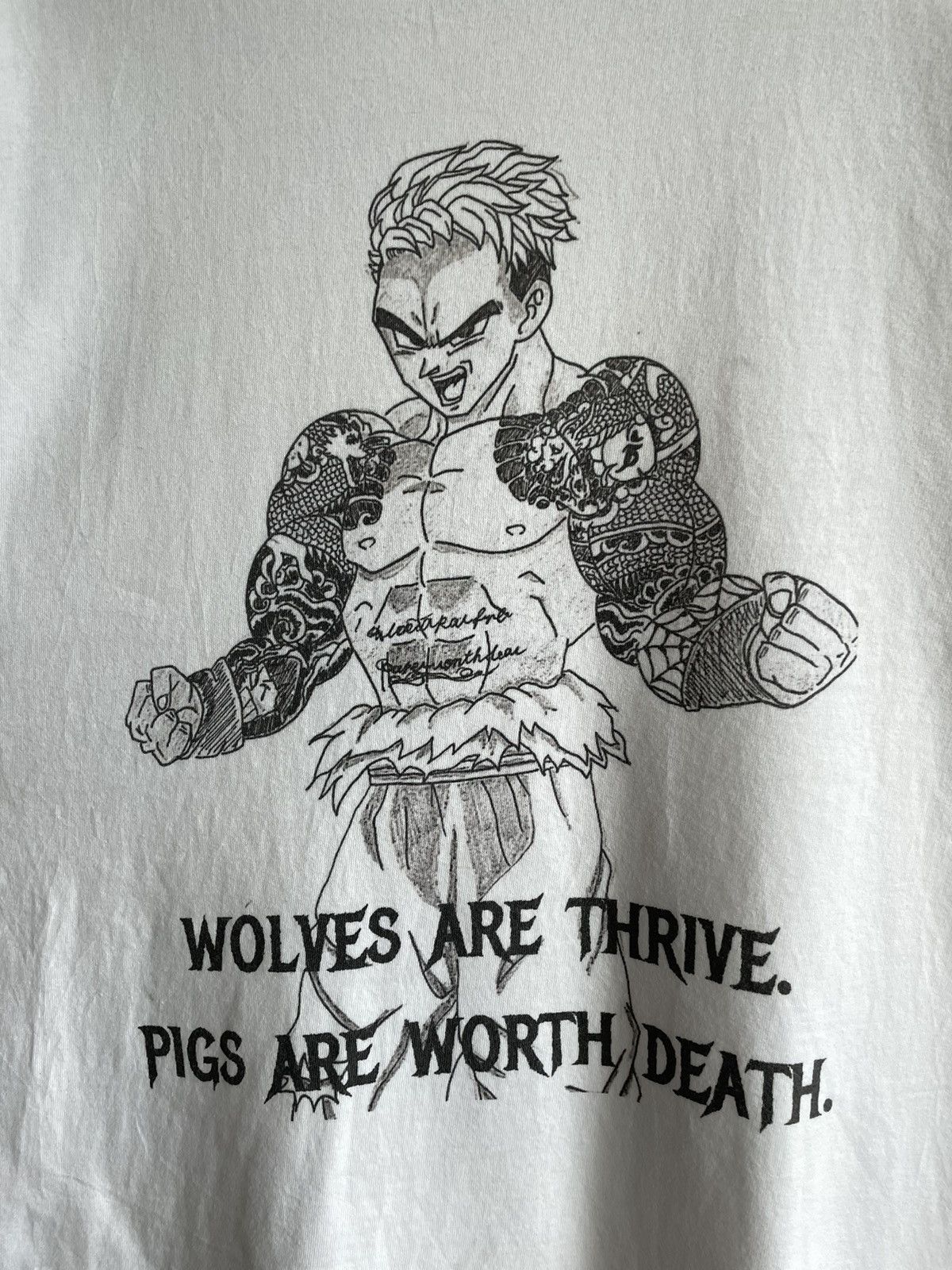 Japanese Brand × Vintage VINTAGE Y2K YAKUZA ANIME SHIRT Size US XL / EU 56 / 4 - 5 Thumbnail