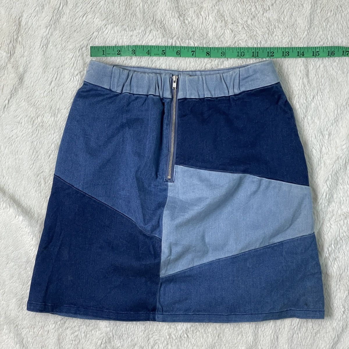 Vintage Patchwork Japanese Streetwear Mini Skirt Size 25" / US 0 / IT 36 - 16 Thumbnail