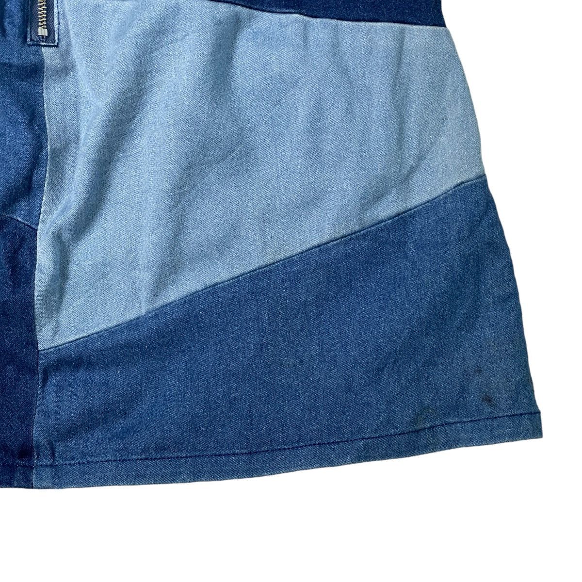Vintage Patchwork Japanese Streetwear Mini Skirt Size 25" / US 0 / IT 36 - 4 Thumbnail