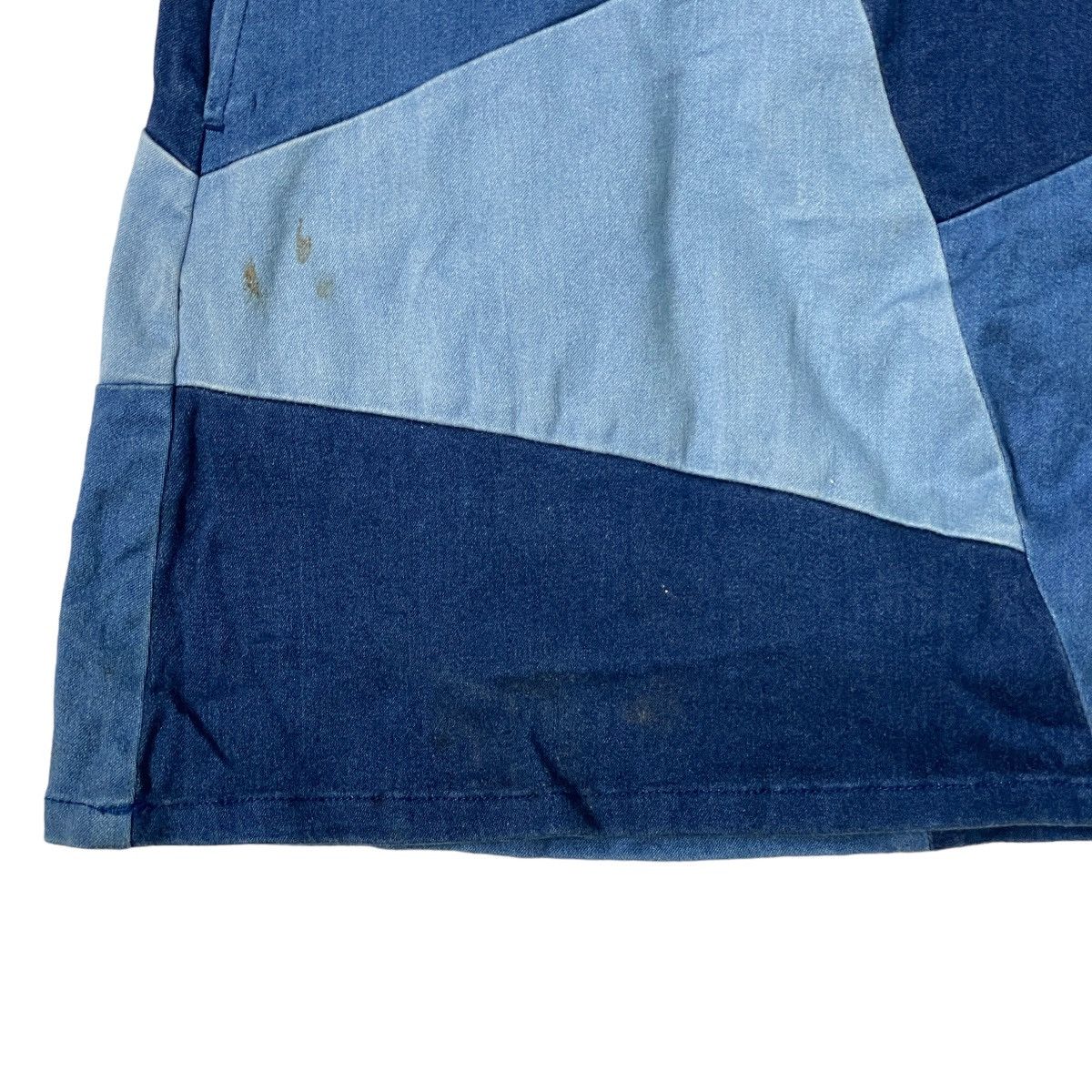 Vintage Patchwork Japanese Streetwear Mini Skirt Size 25" / US 0 / IT 36 - 10 Thumbnail
