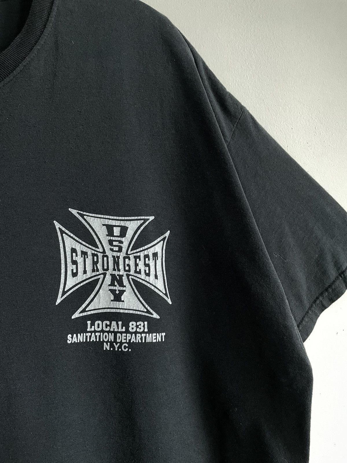 Jerzees × Vintage WEST COAST CHOPPER PARODY BLACK SHIRT Size US XXL / EU 58 / 5 - 7 Thumbnail