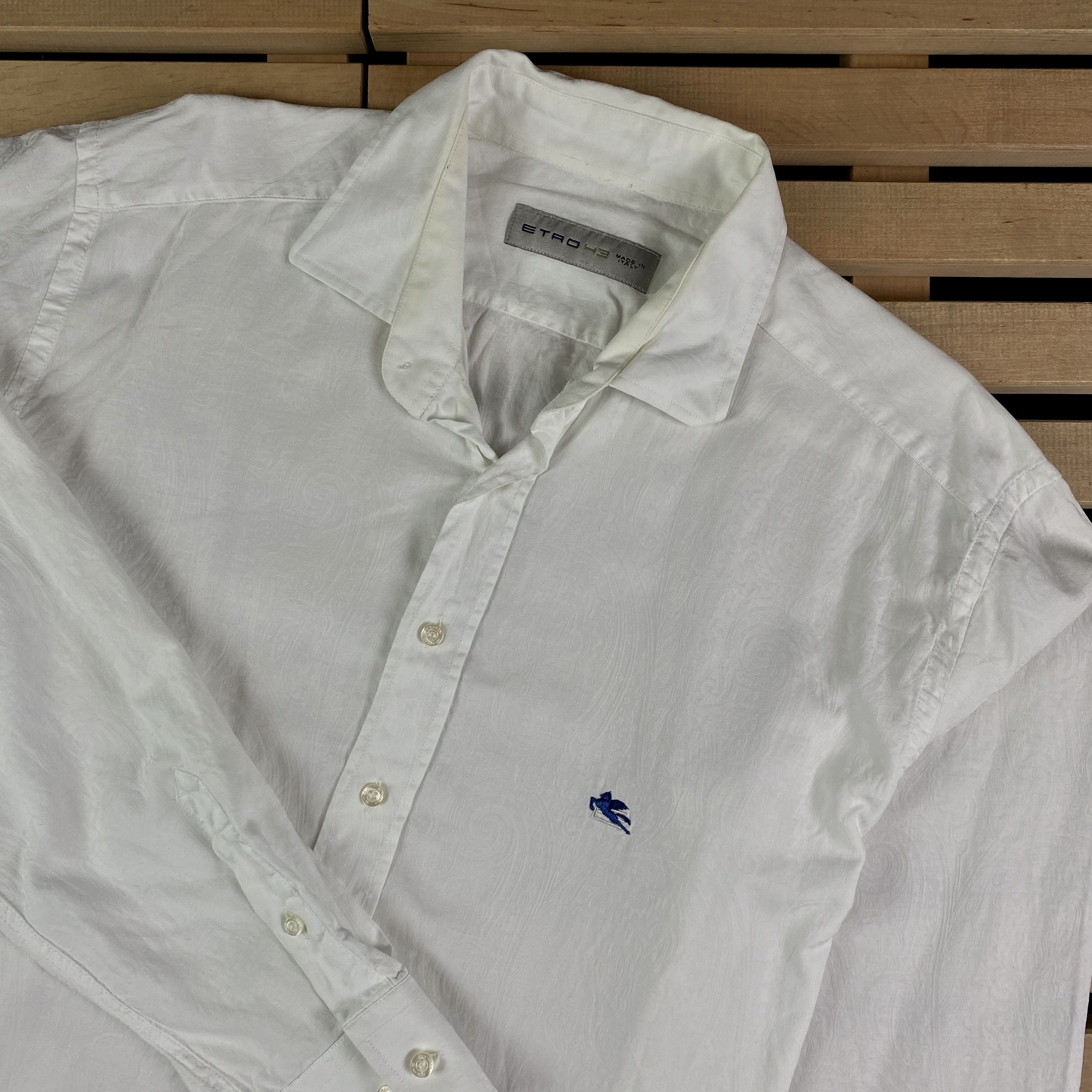 Etro Mens Shirt Long Sleeve Etro Size 43 Printed Size US L / EU 52-54 / 3 - 2 Thumbnail