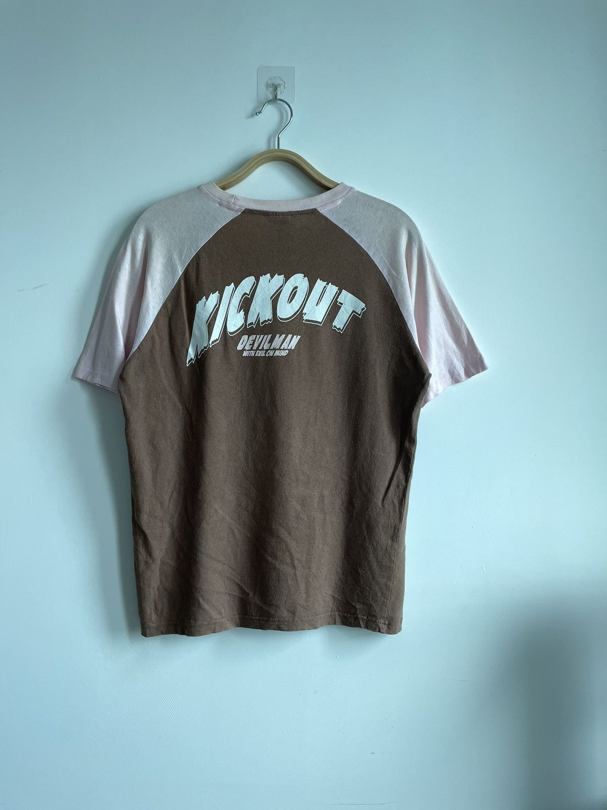 Japanese Brand × Vintage KICK OUT DEVILMAN RAGLAN SHIRT Size US M / EU 48-50 / 2 - 3 Thumbnail