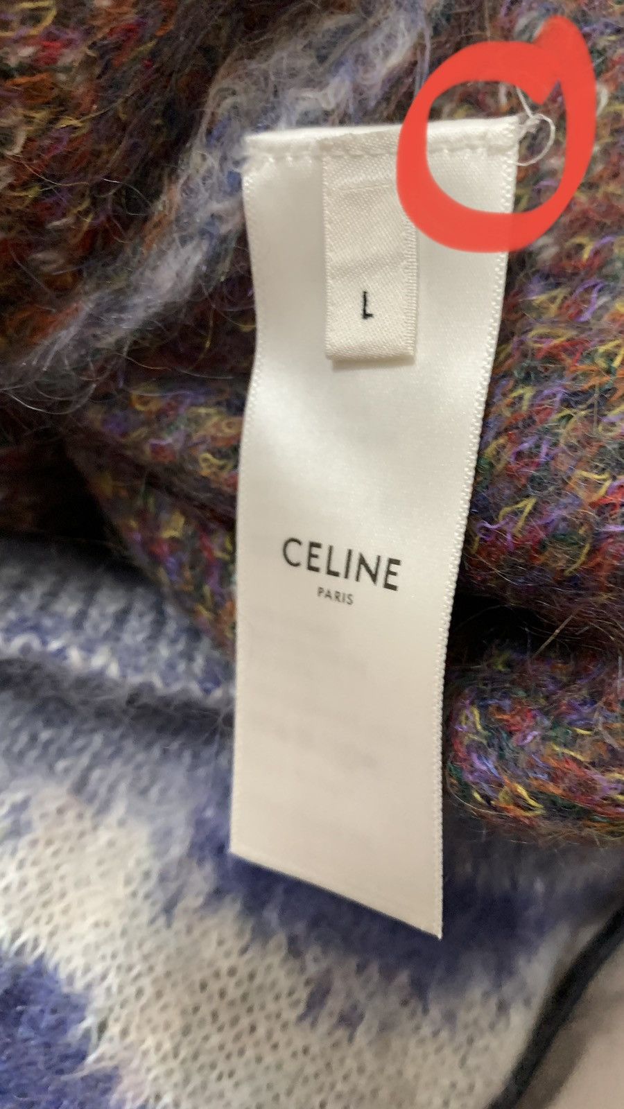 Celine Celine oversized mohair jacquard hoodie Size US L / EU 52-54 / 3 - 5 Thumbnail