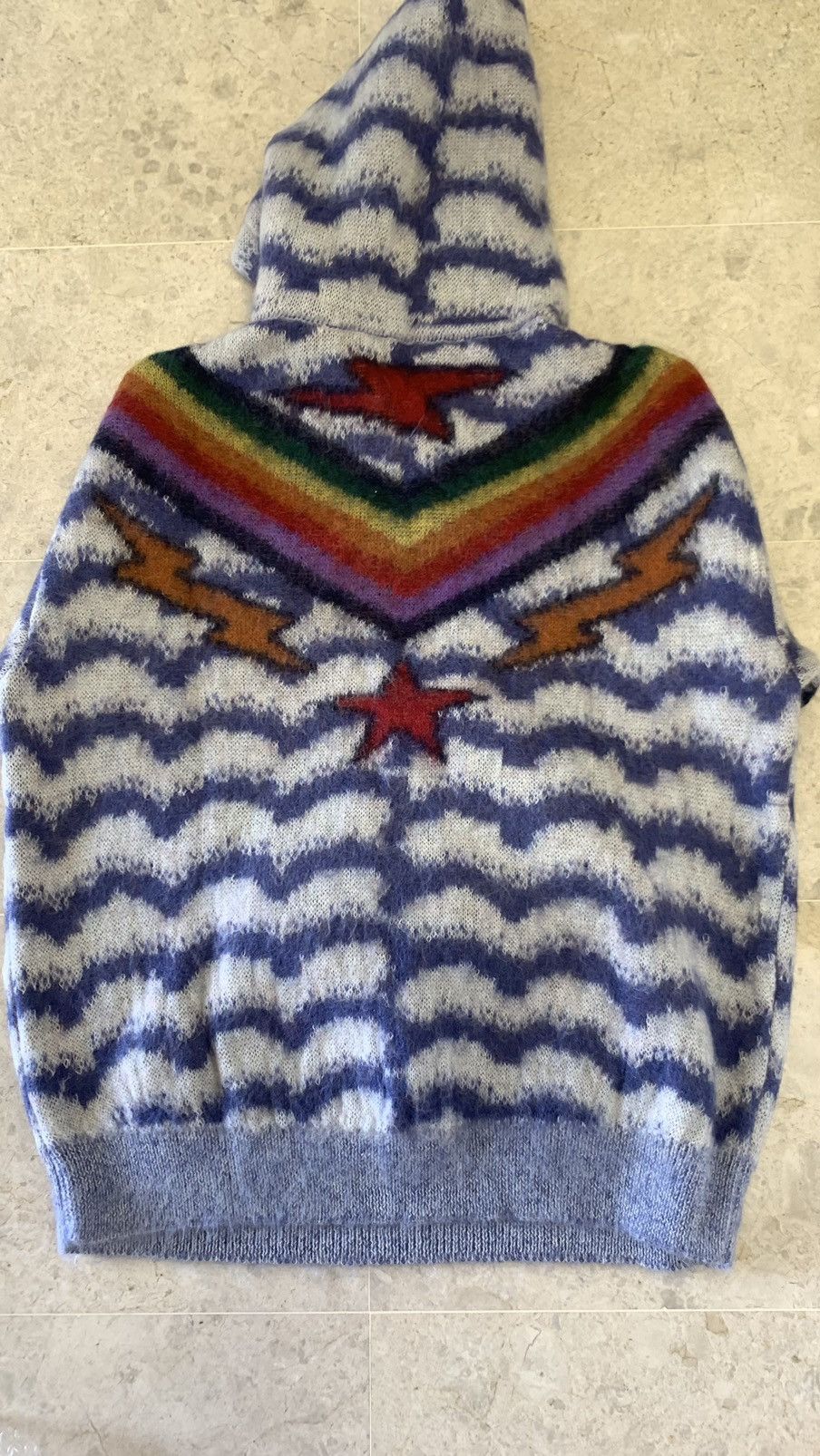 Celine Celine oversized mohair jacquard hoodie Size US L / EU 52-54 / 3 - 4 Thumbnail