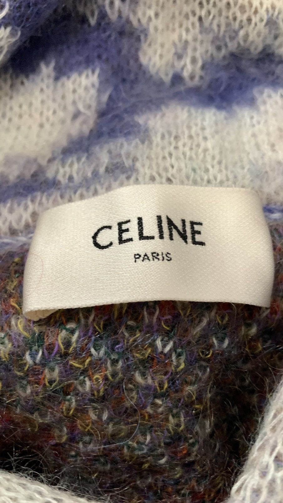 Celine Celine oversized mohair jacquard hoodie Size US L / EU 52-54 / 3 - 8 Thumbnail