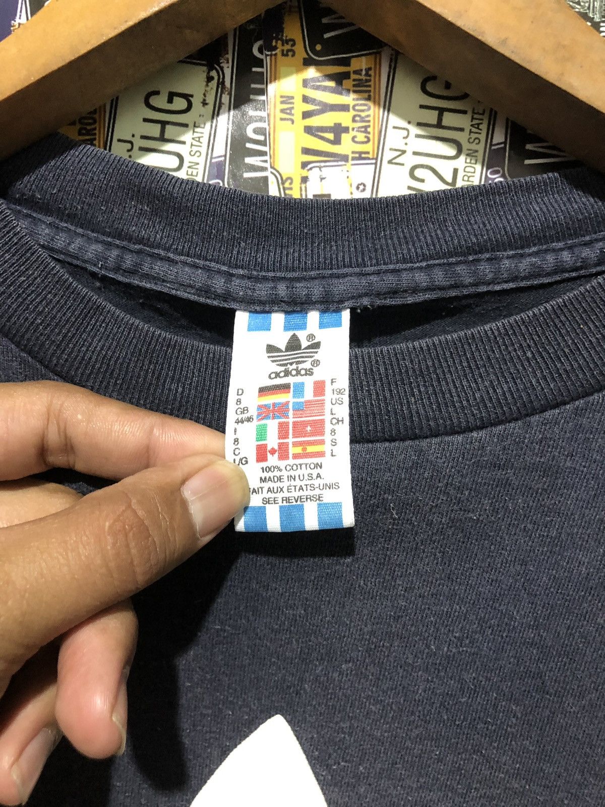 Adidas × Vintage Vtg adidas big logo Size US L / EU 52-54 / 3 - 4 Thumbnail