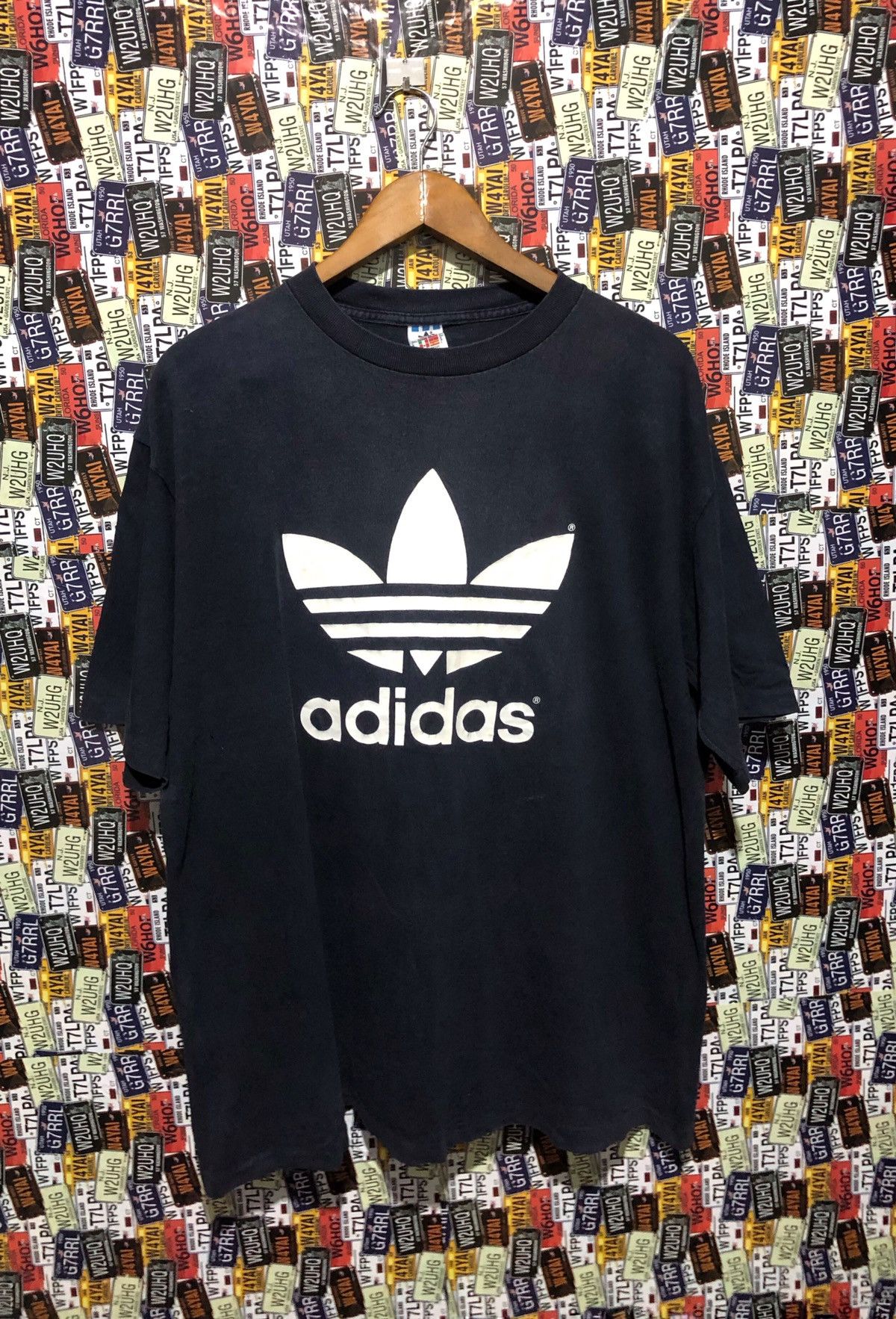 Adidas × Vintage Vtg adidas big logo Size US L / EU 52-54 / 3 - 1 Thumbnail