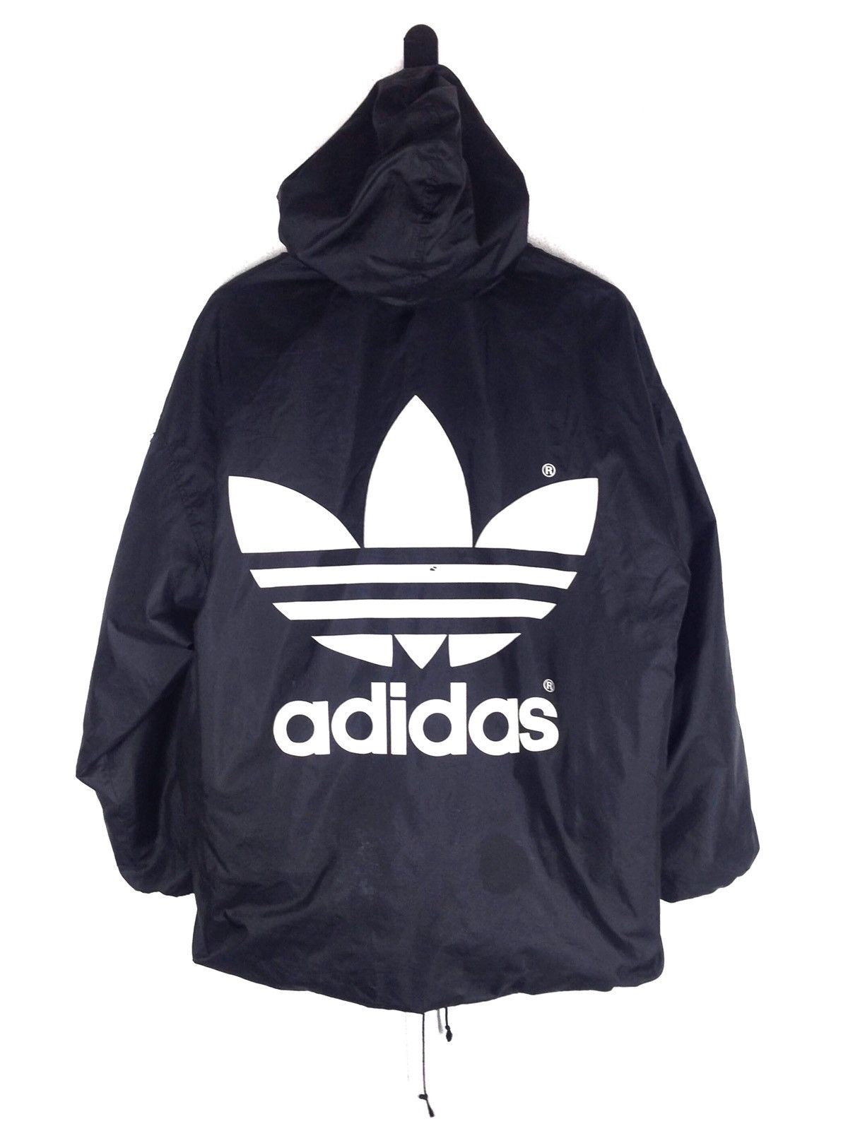 Adidas Vtg Adidas x Descente Trefoil Windbreaker Jacket MadeinJapan Size US L / EU 52-54 / 3 - 1 Thumbnail