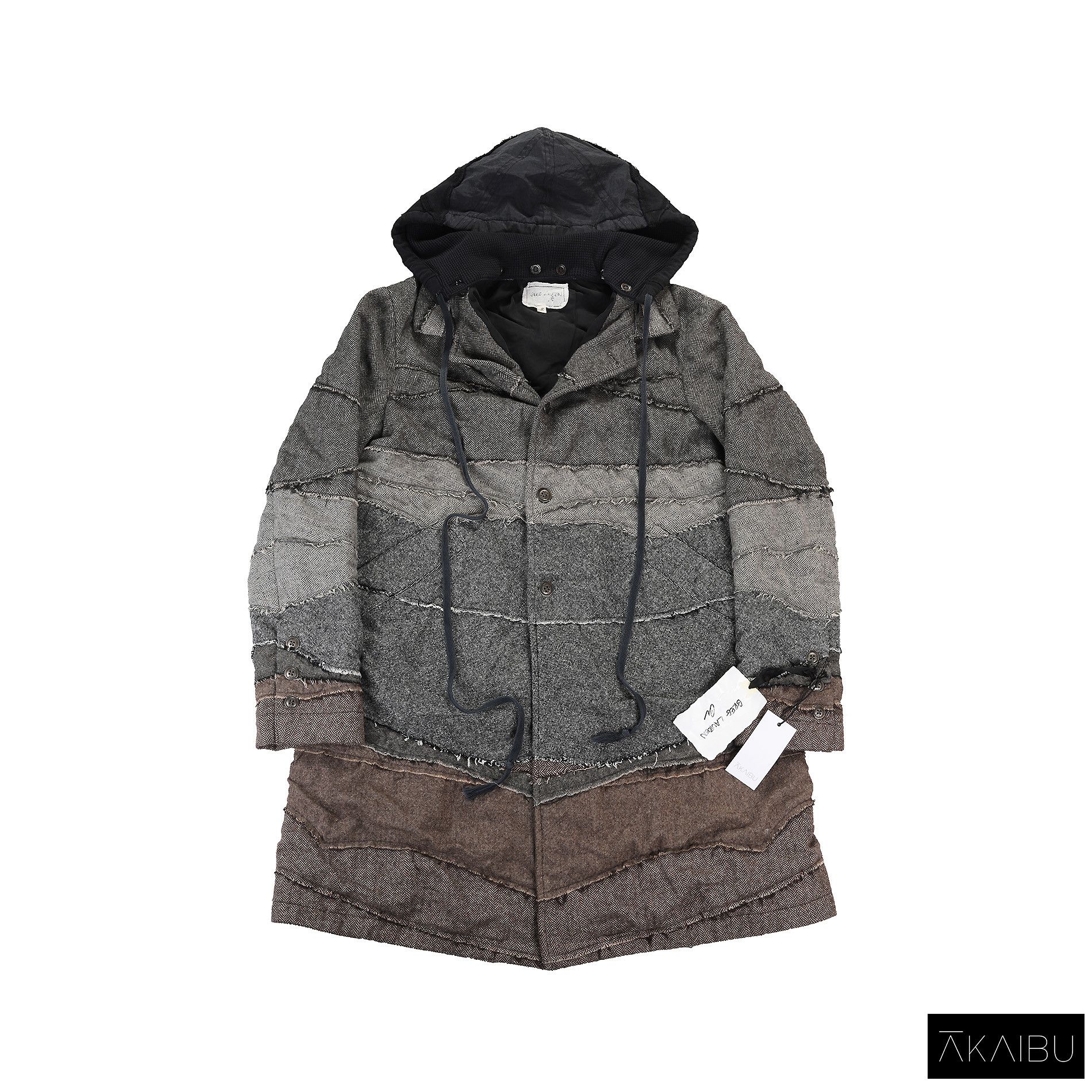 Greg Lauren FW19 Reconstructed Herringbone Coat Size US L / EU 52-54 / 3 - 1 Thumbnail