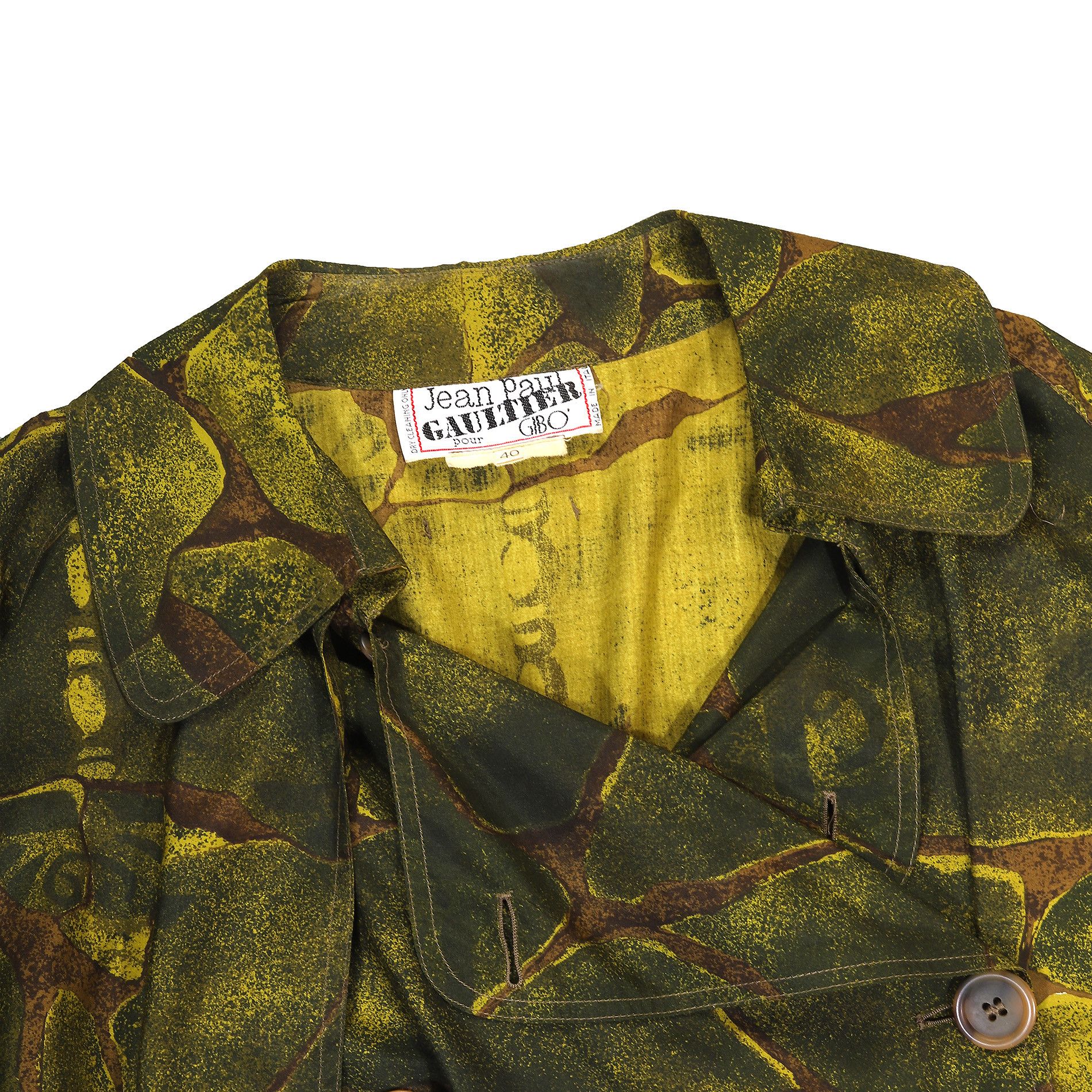 Jean Paul Gaultier 1987 Medusa Print Jacket Size US S / EU 44-46 / 1 - 3 Thumbnail