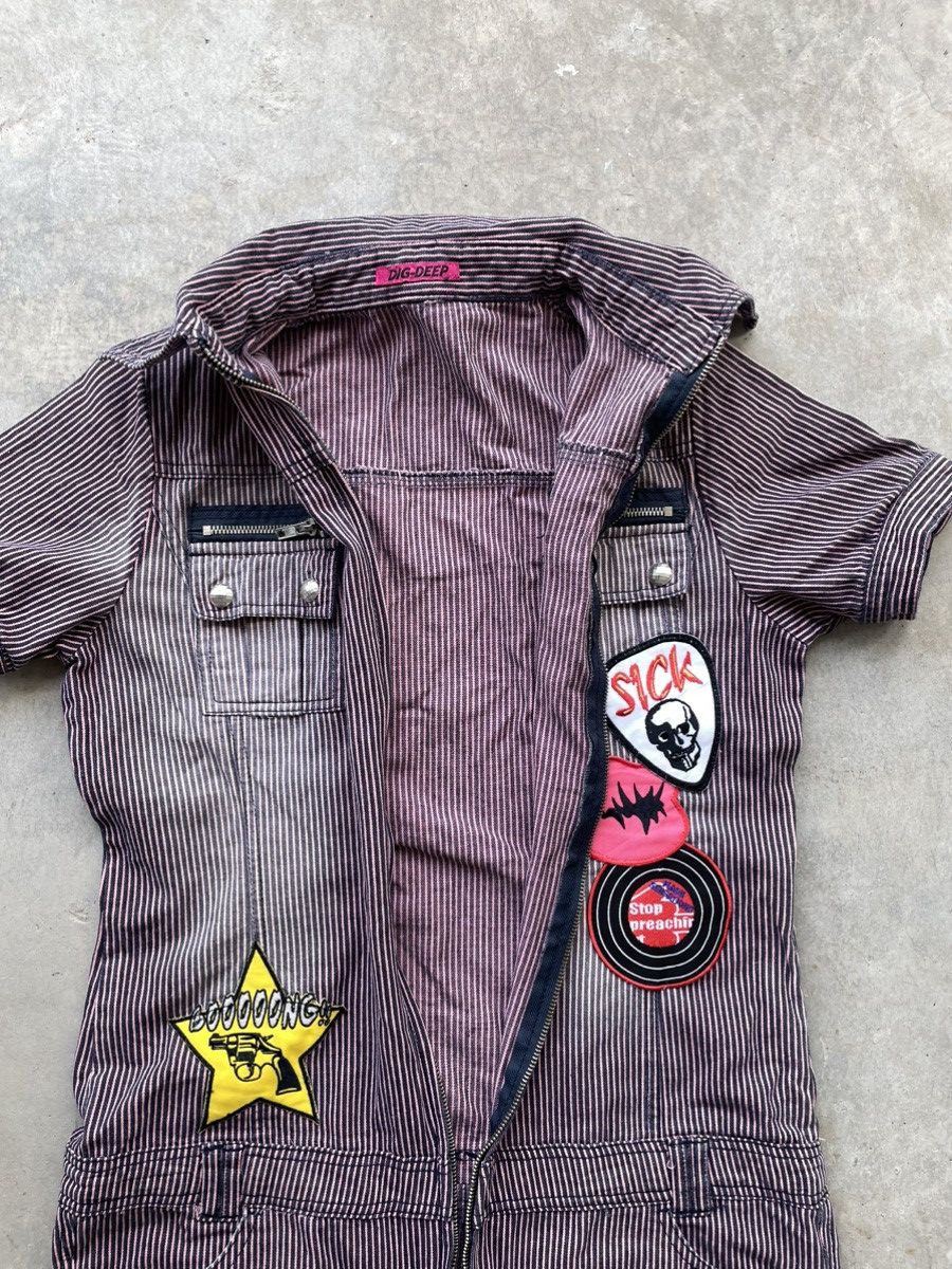 Japanese Brand × Seditionaries DIG DEEP PUNK HICKORY COVERALLS Size ONE SIZE - 3 Thumbnail