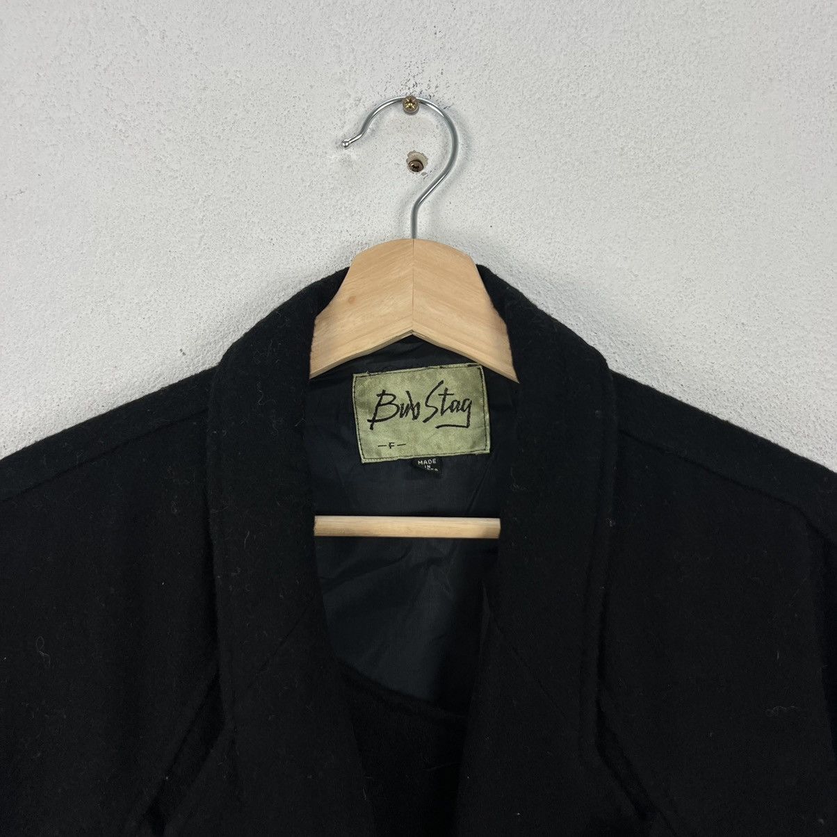 Japanese Brand RARE ULTIMATE BLACK DOUBLE BREAST BOMBER JACKET BUB STAG Size US L / EU 52-54 / 3 - 9 Thumbnail