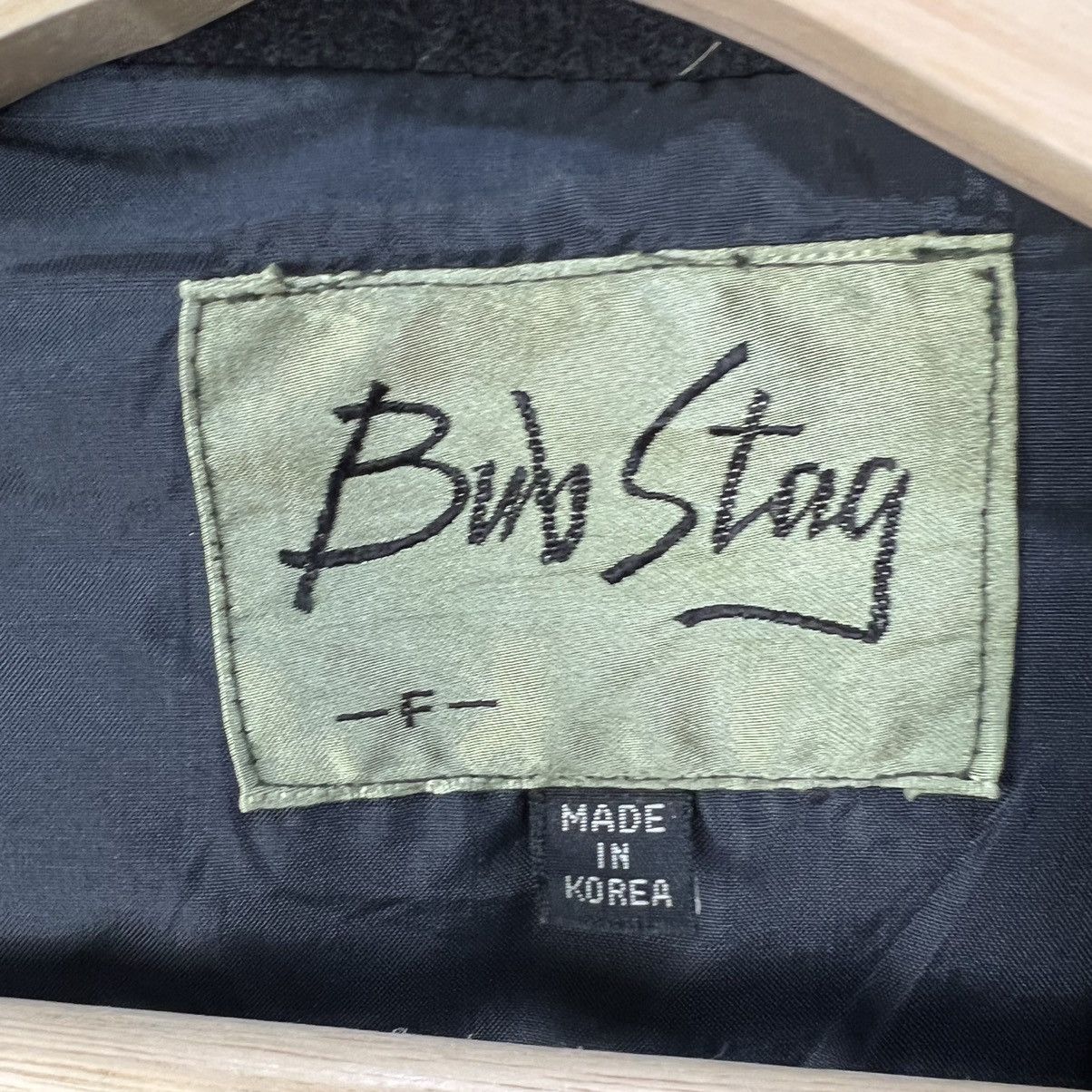 Japanese Brand RARE ULTIMATE BLACK DOUBLE BREAST BOMBER JACKET BUB STAG Size US L / EU 52-54 / 3 - 14 Thumbnail