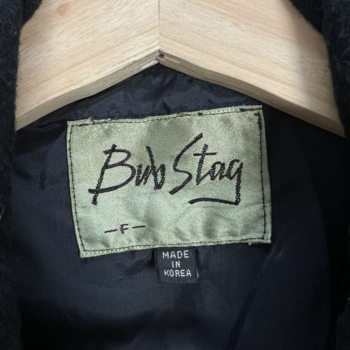 Japanese Brand RARE ULTIMATE BLACK DOUBLE BREAST BOMBER JACKET BUB STAG Size US L / EU 52-54 / 3 - 12 Thumbnail