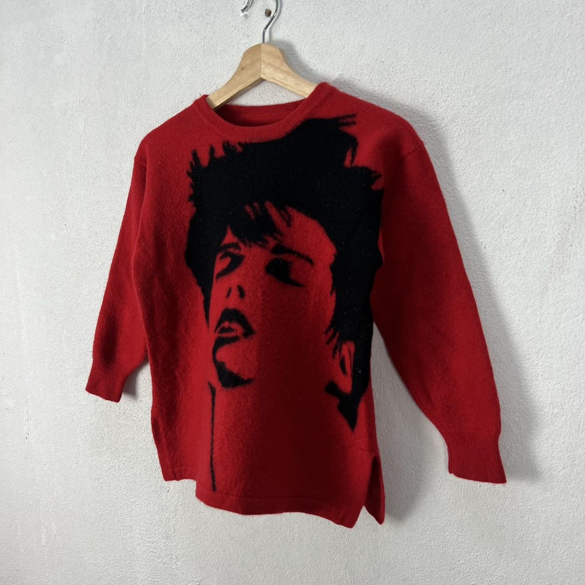 Japanese Brand RARE FLEECE SWEATSHIRT DAVID BOWIE BIG LOGO Size US S / EU 44-46 / 1 - 2 Thumbnail