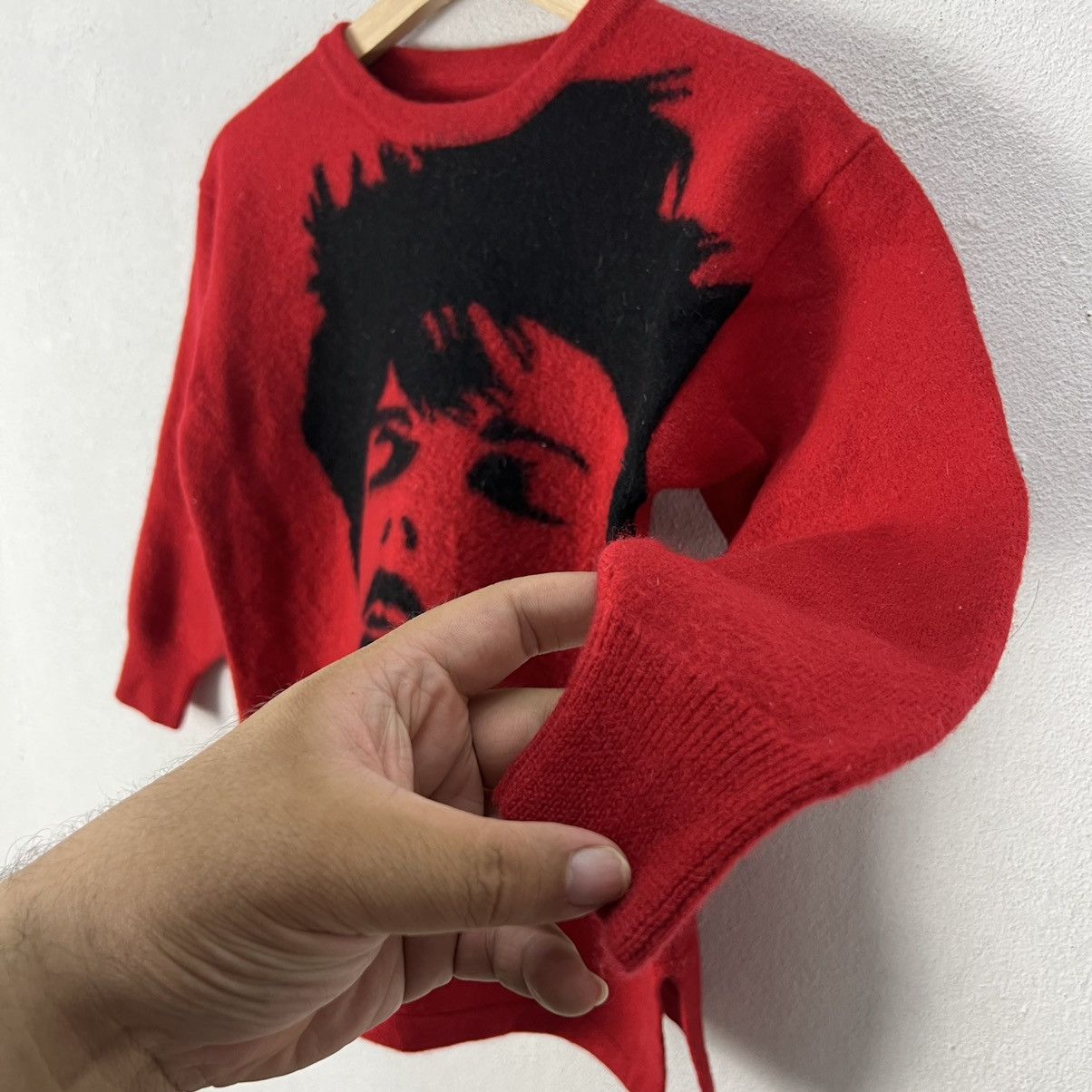 Japanese Brand RARE FLEECE SWEATSHIRT DAVID BOWIE BIG LOGO Size US S / EU 44-46 / 1 - 4 Thumbnail