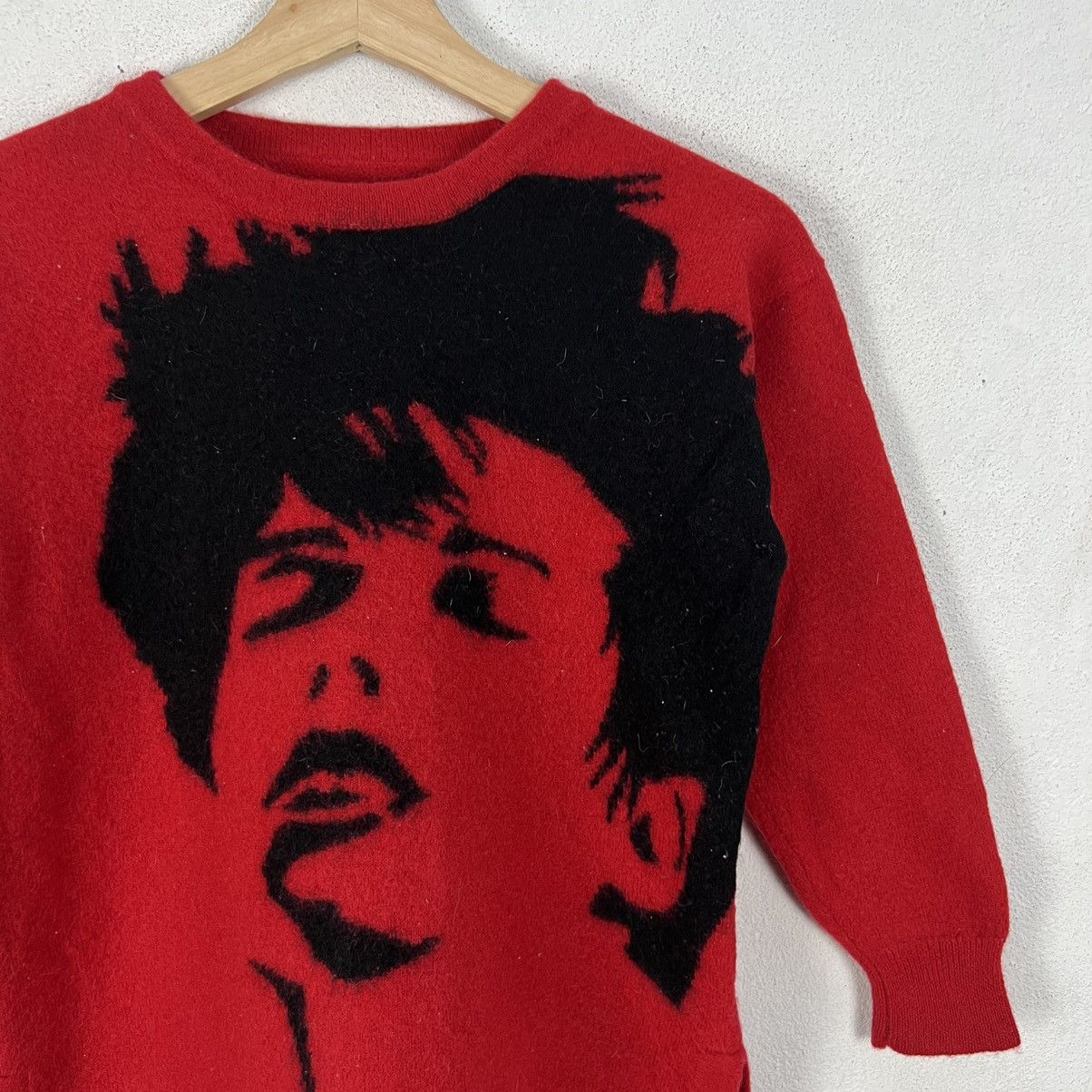 Japanese Brand RARE FLEECE SWEATSHIRT DAVID BOWIE BIG LOGO Size US S / EU 44-46 / 1 - 3 Thumbnail