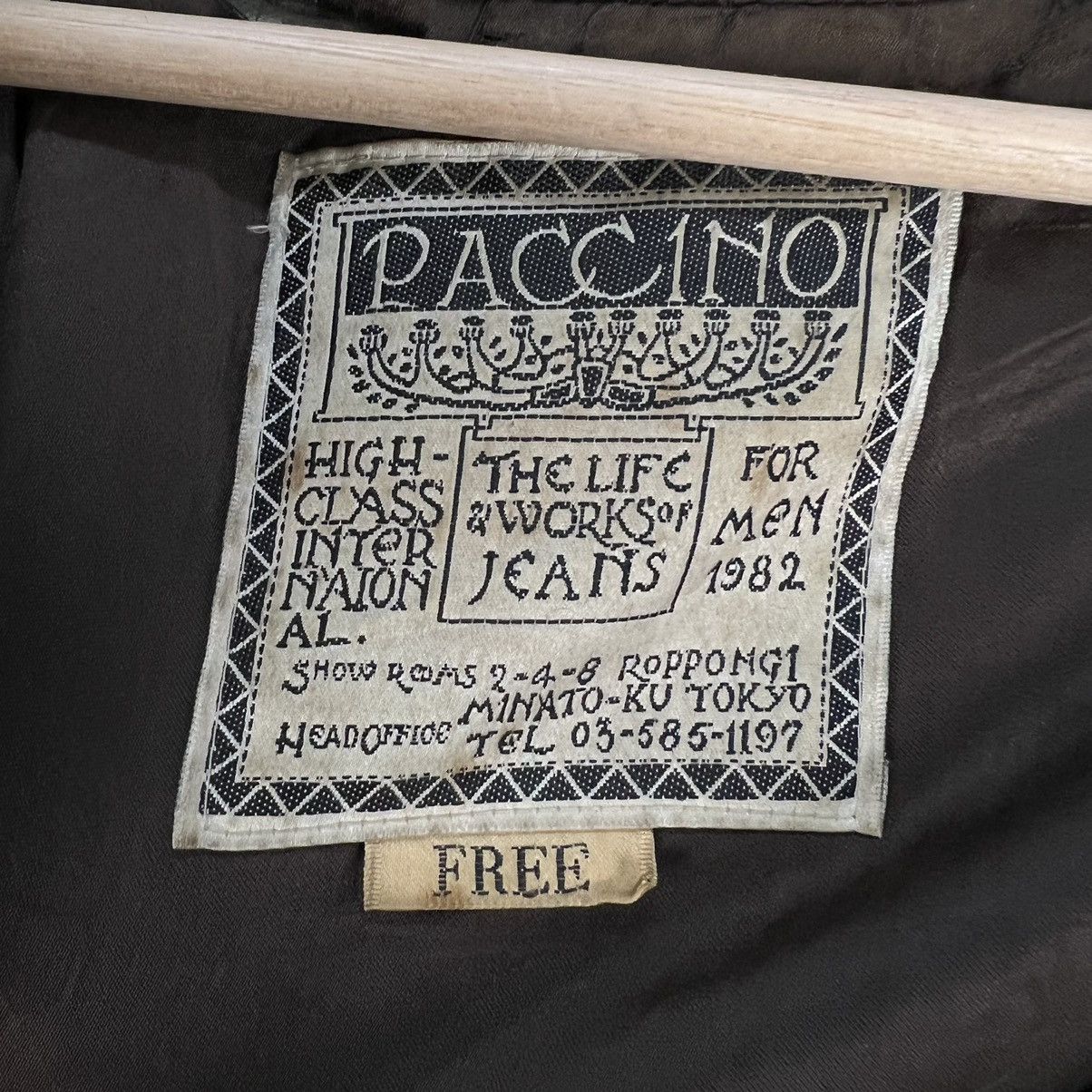 Japanese Brand VINTAGE VARSITY JACKET PACCINO BIG LOGO LEATHER HANDLING Size US M / EU 48-50 / 2 - 17 Thumbnail