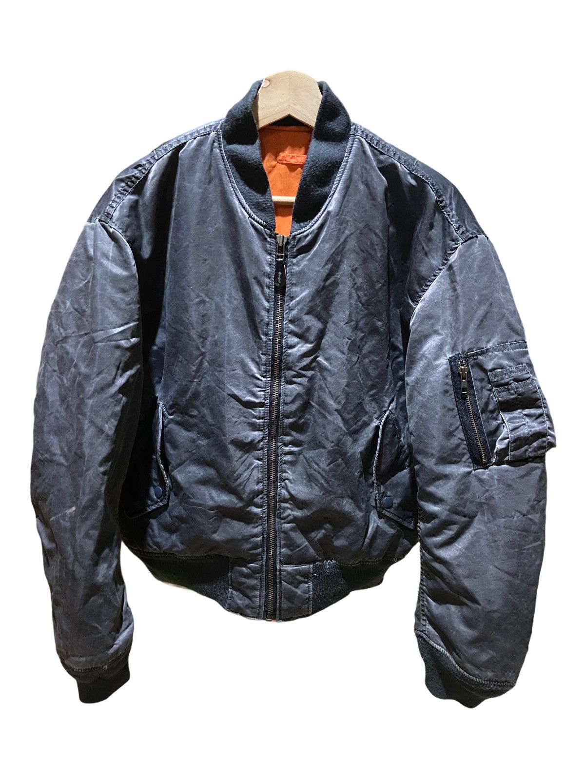 Vintage Vintage USAF Intermedjate MA-1 Flight Bomber Jacket Size US M / EU 48-50 / 2 - 1 Thumbnail