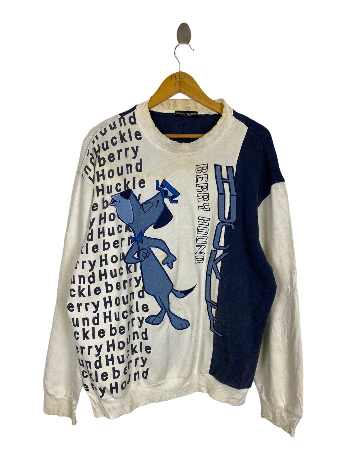 Japanese Brand × Vintage VINTAGE PIASPORT HUCKLE BERRY HOUND SWEATER Size US L / EU 52-54 / 3 - 1 Thumbnail
