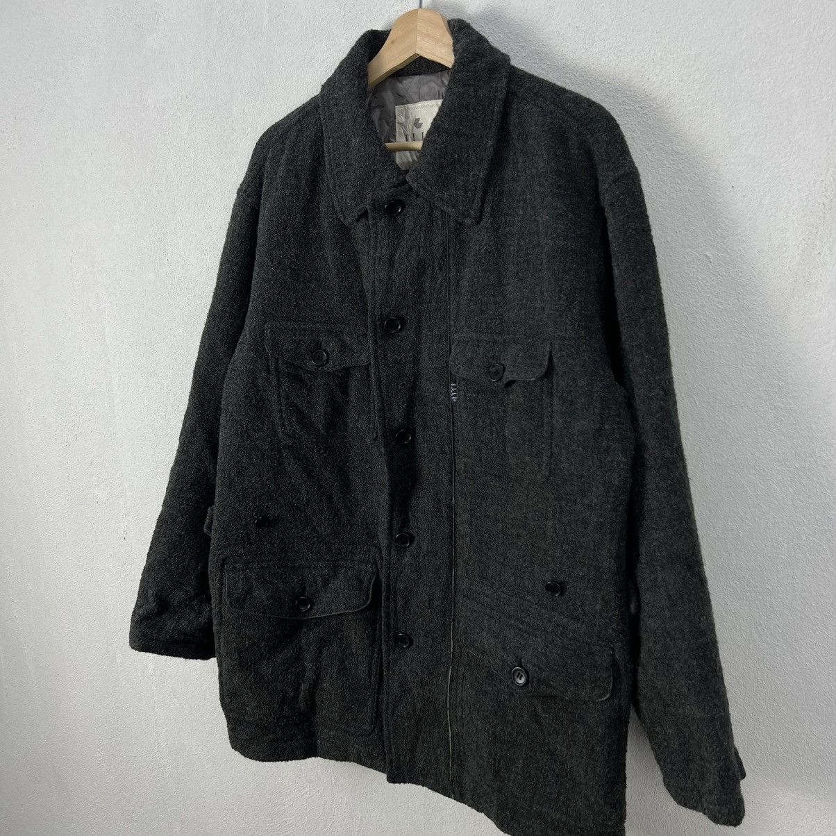 Japanese Brand VINTAGE ELLE HOMME PARIS WOOL JACKET MULTI POCKET Size US L / EU 52-54 / 3 - 2 Thumbnail