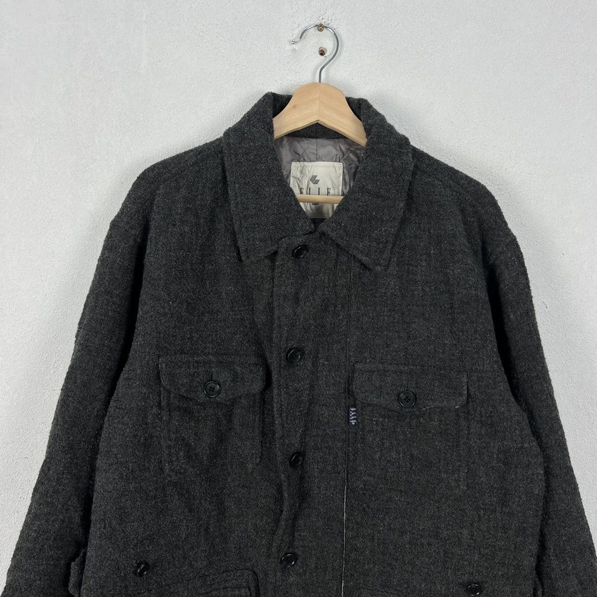 Japanese Brand VINTAGE ELLE HOMME PARIS WOOL JACKET MULTI POCKET Size US L / EU 52-54 / 3 - 3 Thumbnail