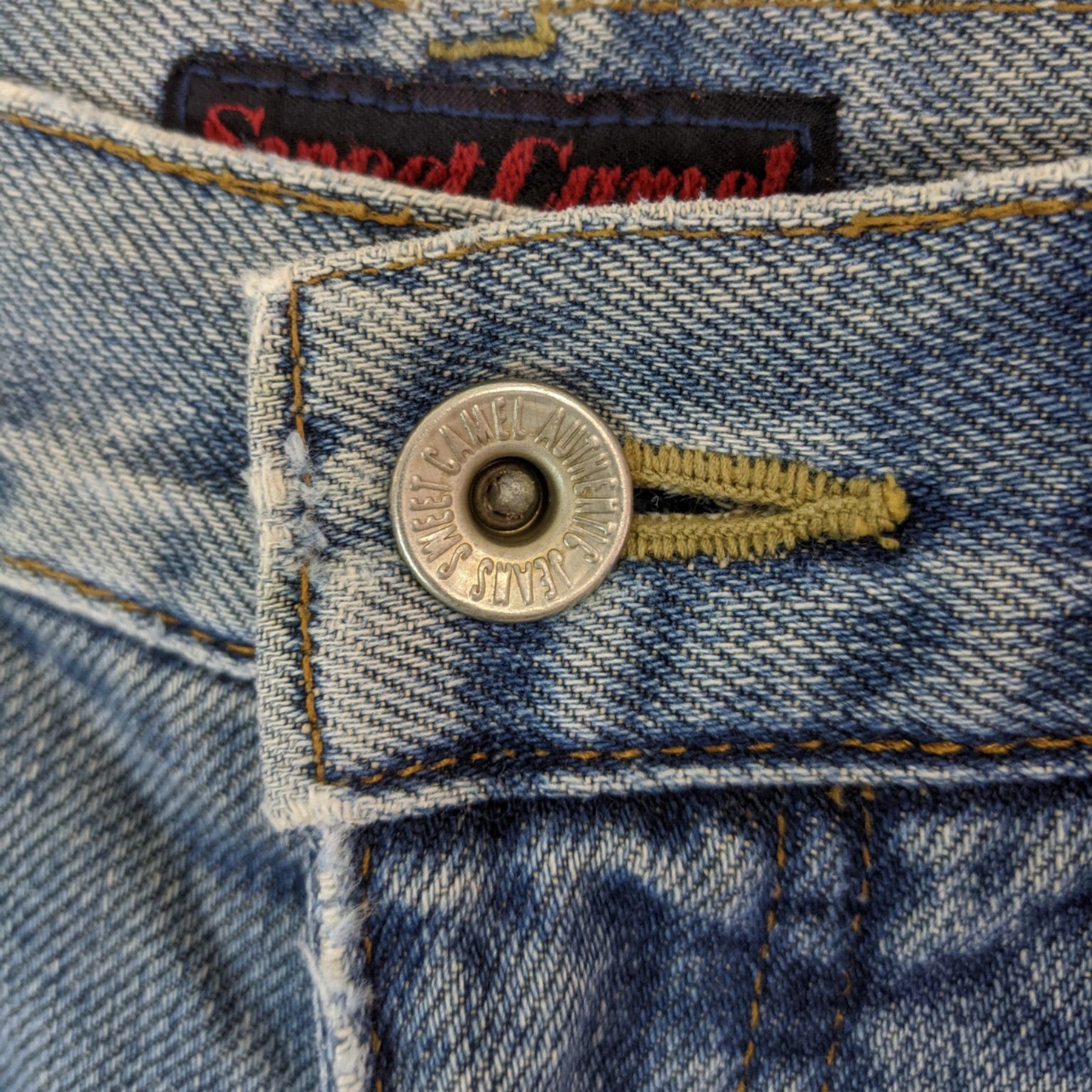 Japanese Brand Vintage SWEET CAMEL Japan Denim Jeans Pant Acid Wash Size US 29 - 8 Thumbnail