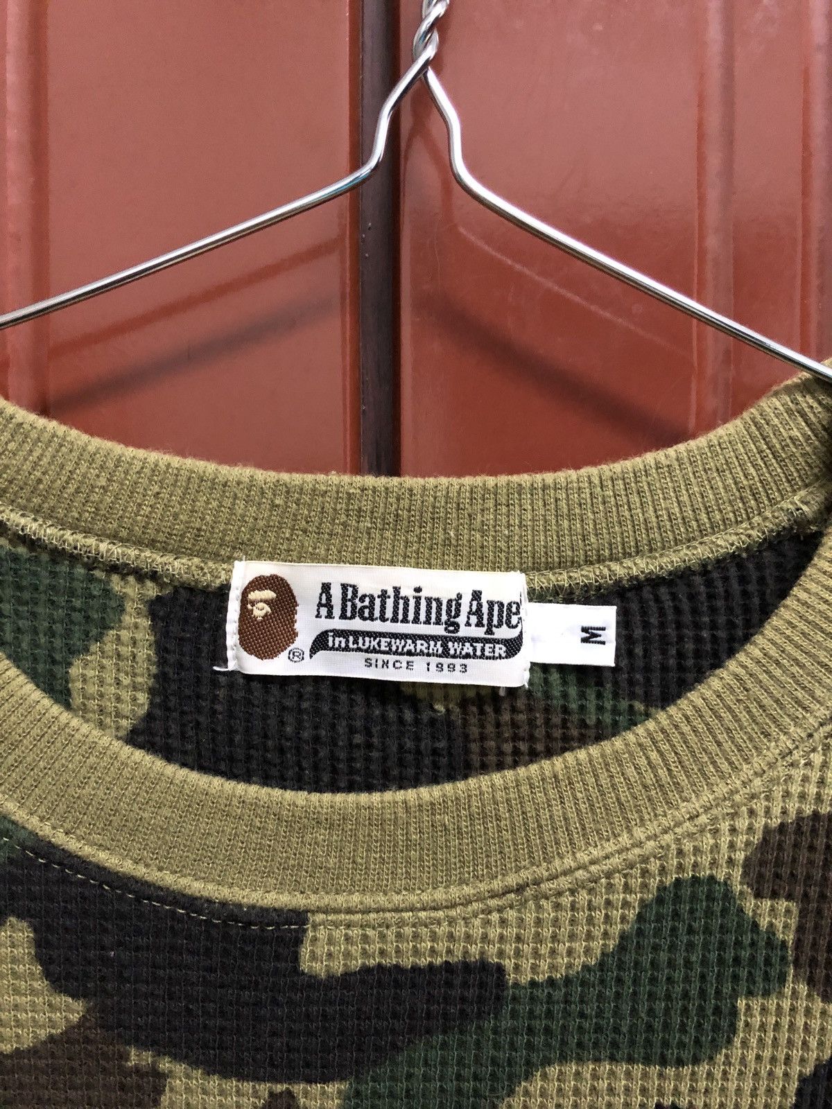Bape 1st Camo Thermal Crewneck Size US M / EU 48-50 / 2 - 3 Thumbnail