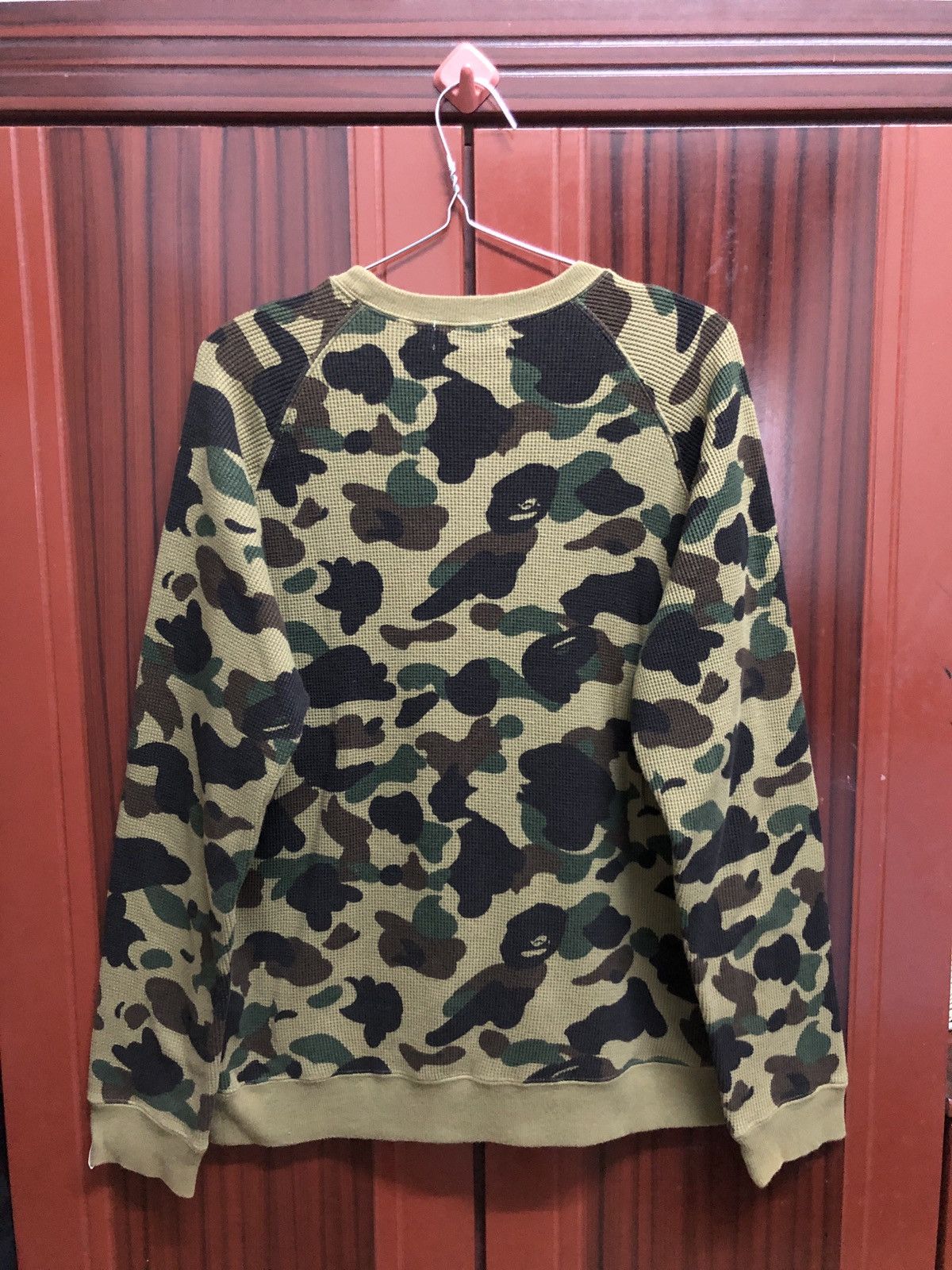 Bape 1st Camo Thermal Crewneck Size US M / EU 48-50 / 2 - 2 Thumbnail