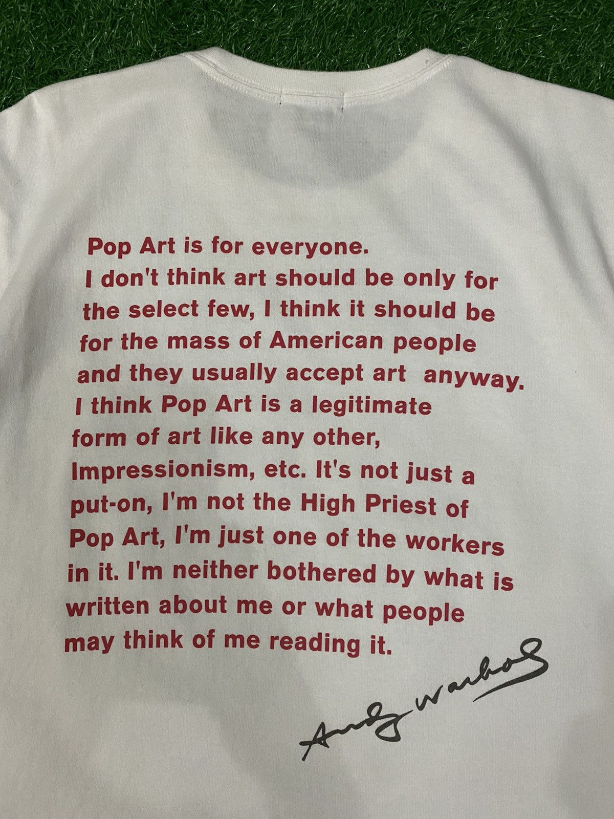 Andy Warhol Vintage Y2K Elvis Presley x Andy Warhol over printed tee Size US L / EU 52-54 / 3 - 5 Thumbnail