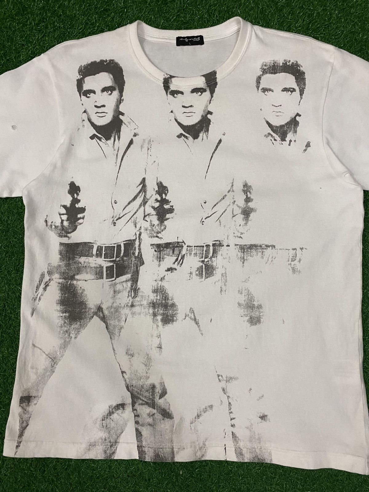 Andy Warhol Vintage Y2K Elvis Presley x Andy Warhol over printed tee Size US L / EU 52-54 / 3 - 2 Thumbnail