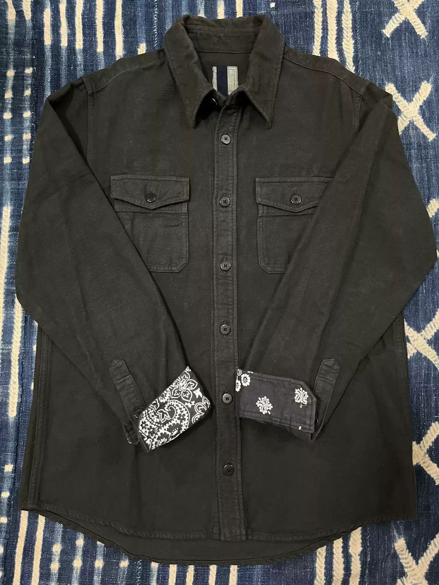 image of Visvim Ict 17Aw Black Elk Flan, Men's (Size Medium)