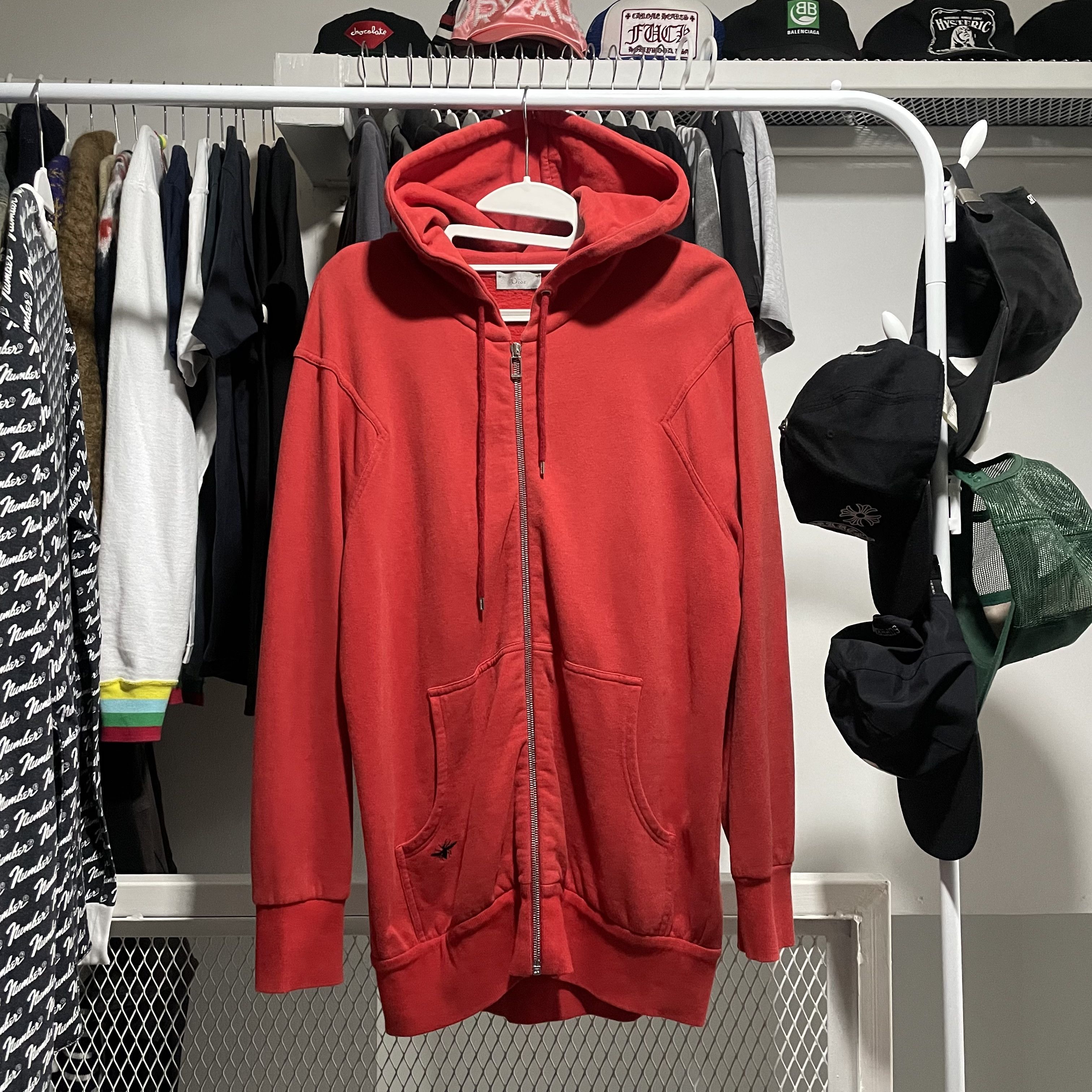 Dior Dior Homme Bee Zip Up Hoodie Size US L / EU 52-54 / 3 - 1 Thumbnail