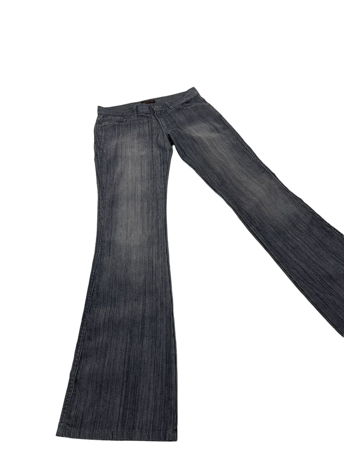 Pre-owned Streetwear Flare Jeans Morgan Homme Denim Boot Cut 11 In Grey