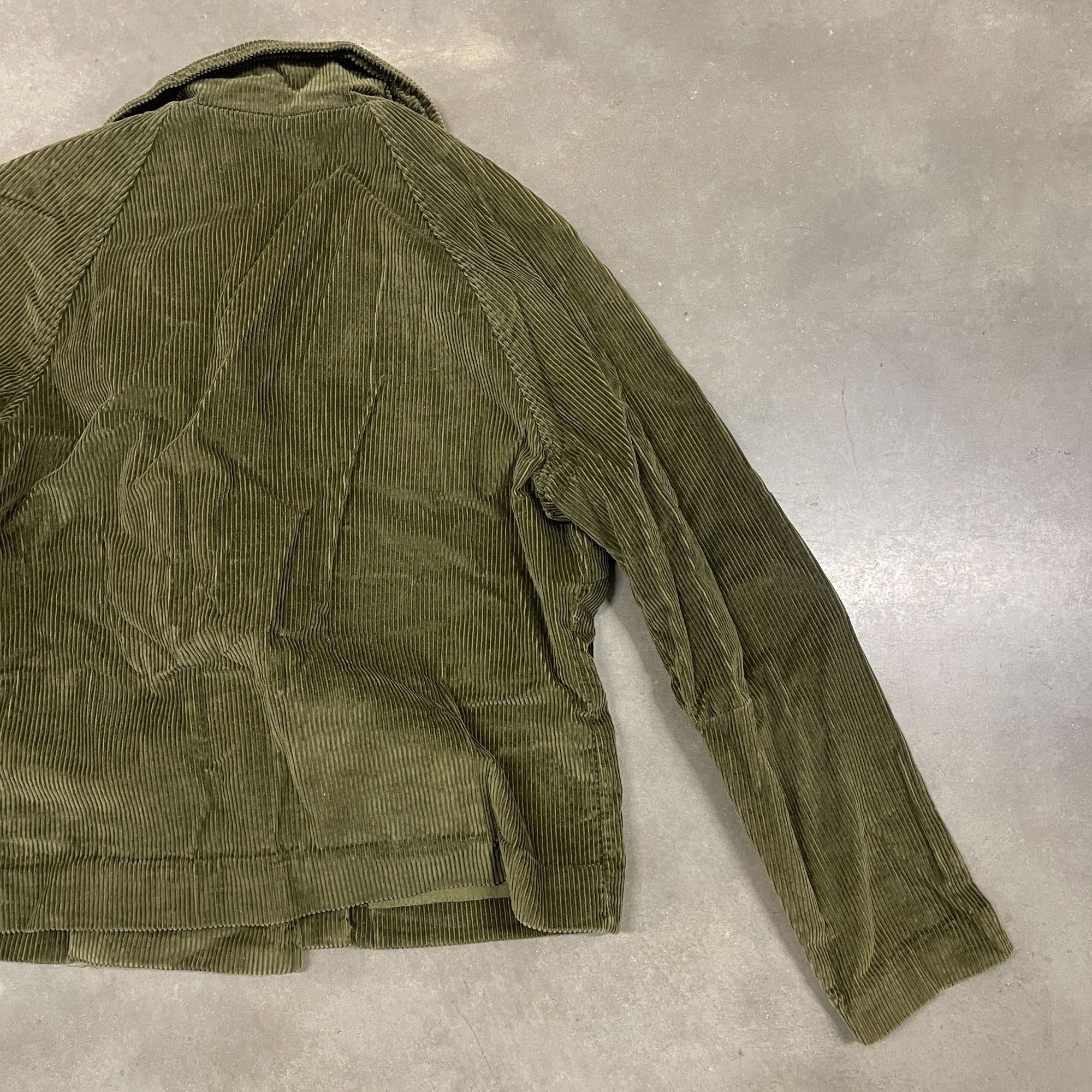 Vintage 60s VTG Green/Brown White Stag Corduroy Double Breasted Blaz Size XL / US 12-14 / IT 48-50 - 12 Thumbnail