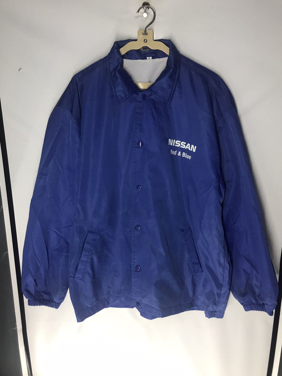 Japanese Brand × Sports Specialties Nissan red&blue stagea snap button rain jacket Size US XL / EU 56 / 4 - 5 Thumbnail