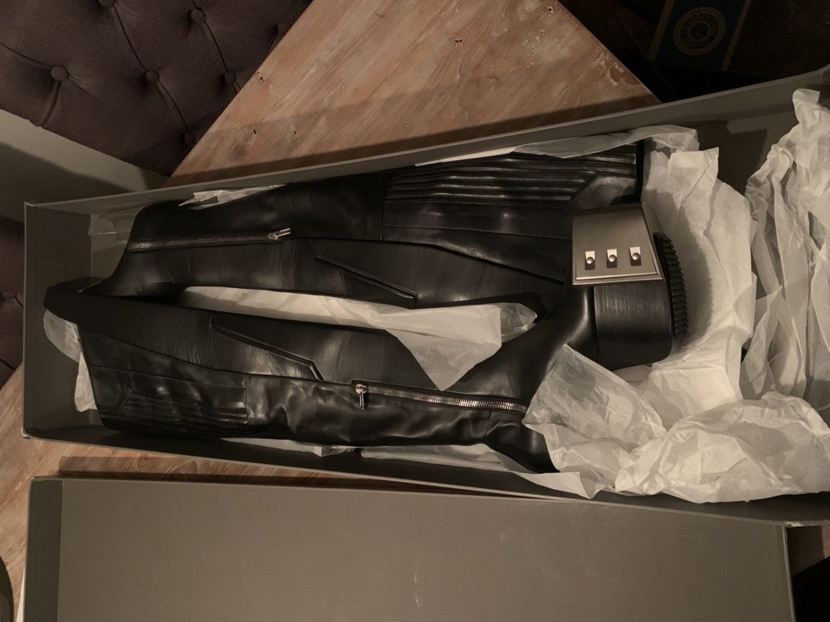 Rick Owens FIRST GEN Shield bevel boots! EU43 Size US 10 / EU 43 - 3 Thumbnail